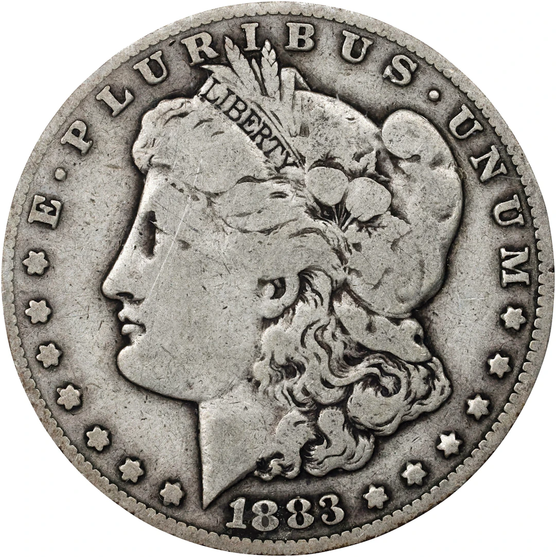 1883-CC Morgan Silver Dollar. VG-8 (PCGS).