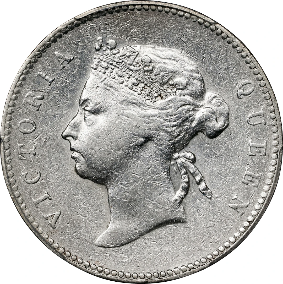 (t) HONG KONG (SAR). 50 Cents, 1893. London Mint. Victoria. PCGS Genuine--Scratc