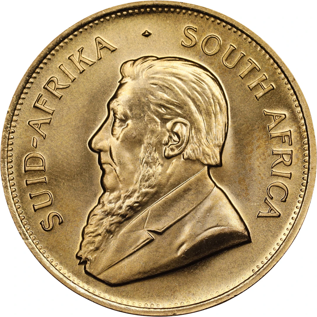 (1 oz, 31.104 g AGW). South Africa. 1982 1 oz Gold Krugerrand.