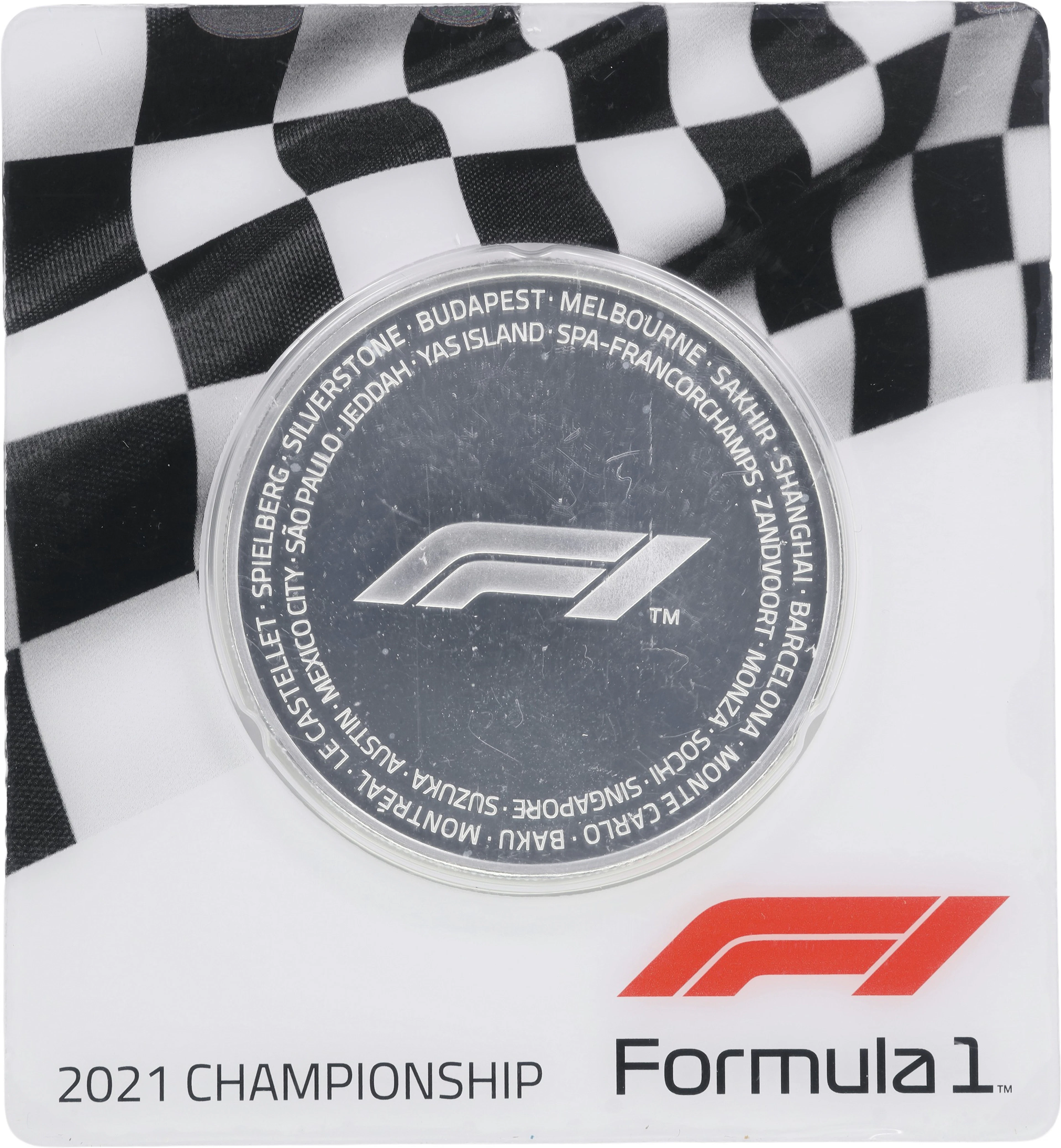 (2.5 oz, 77.76 g ASW). Solomon Islands. 2021 Formula 1 Silver $5. Proof.