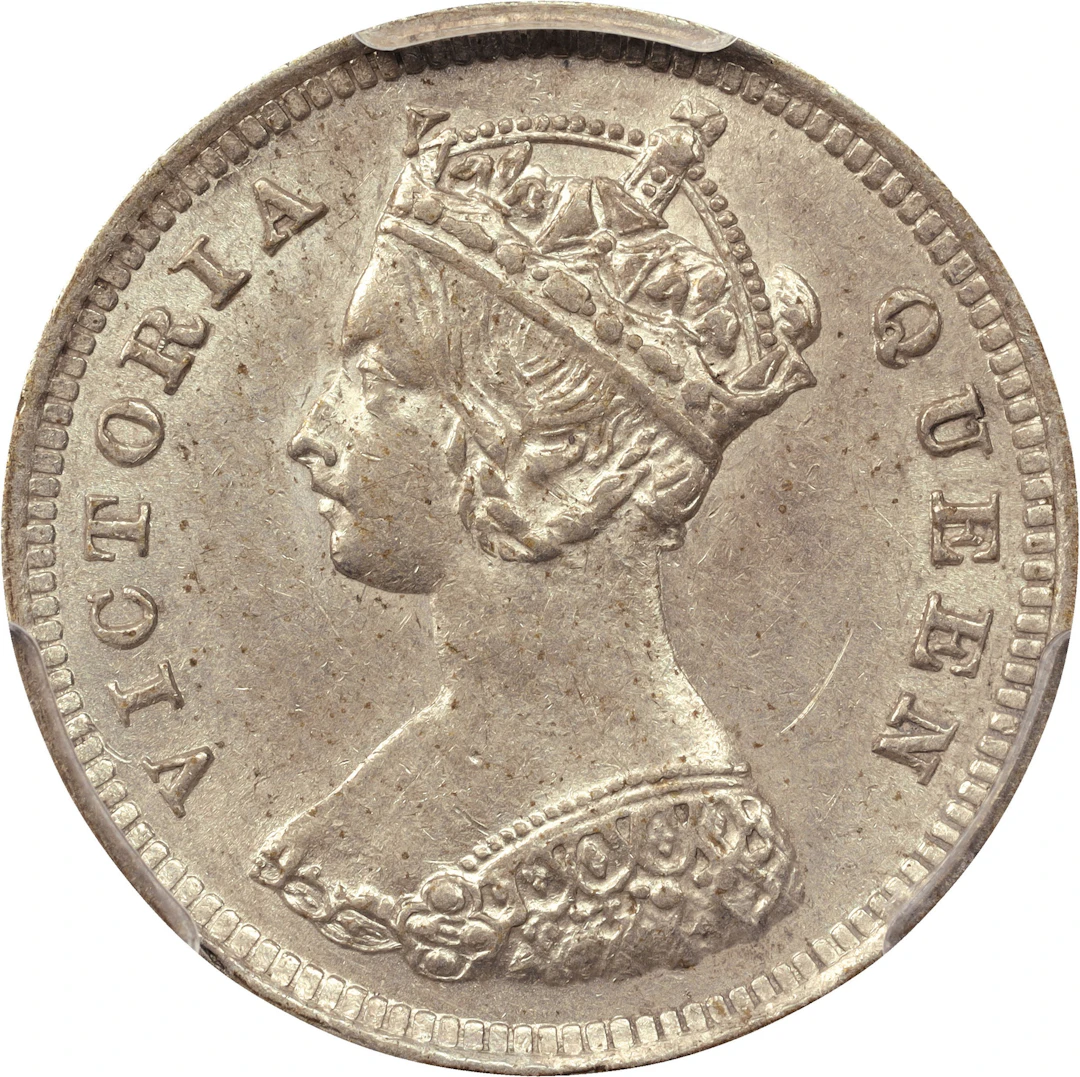 (t) HONG KONG (SAR). 10 Cents, 1894. London Mint. Victoria. PCGS AU-58.