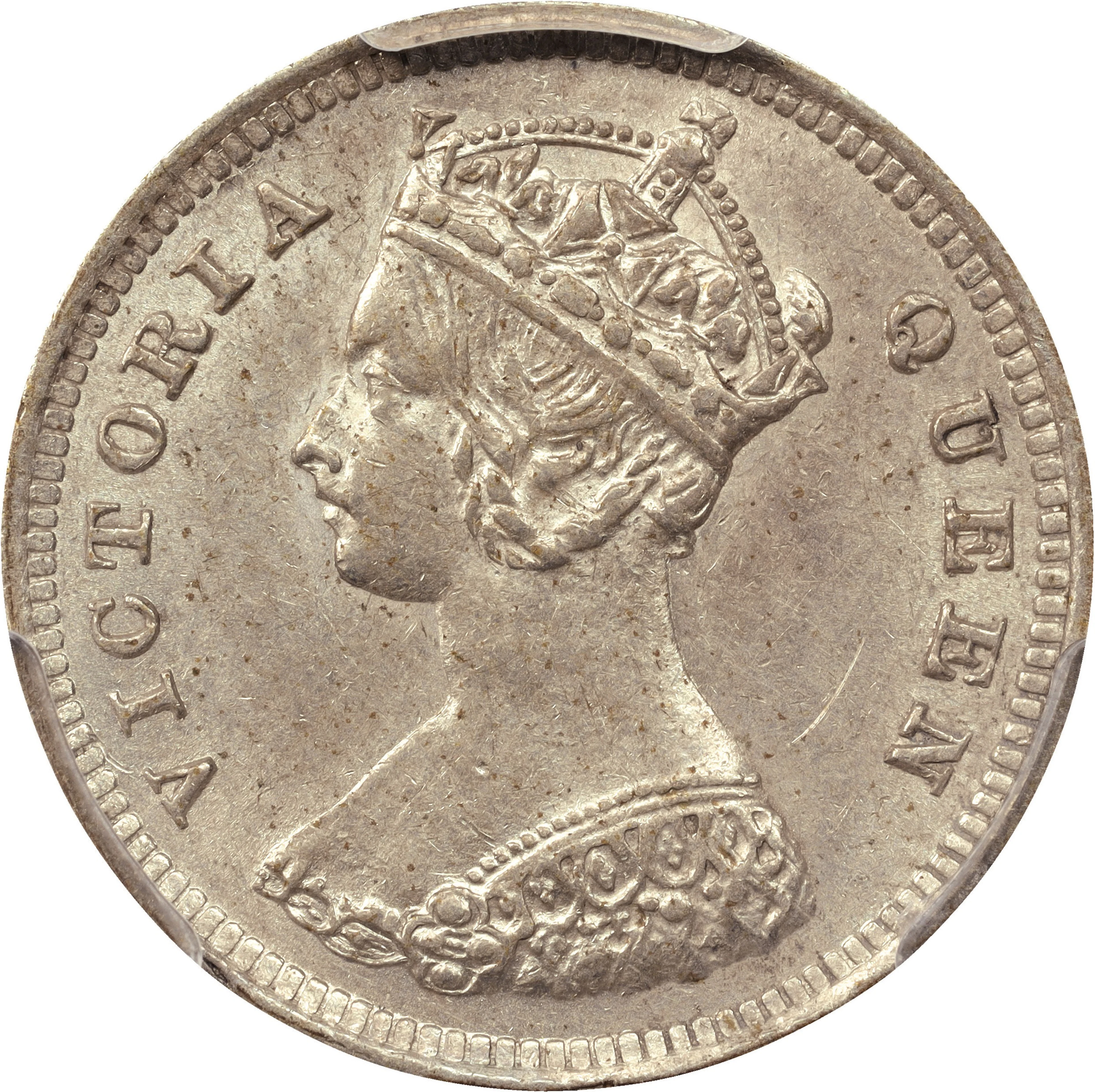 (t) HONG KONG (SAR). 10 Cents, 1894. London Mint. Victoria. PCGS AU-58.