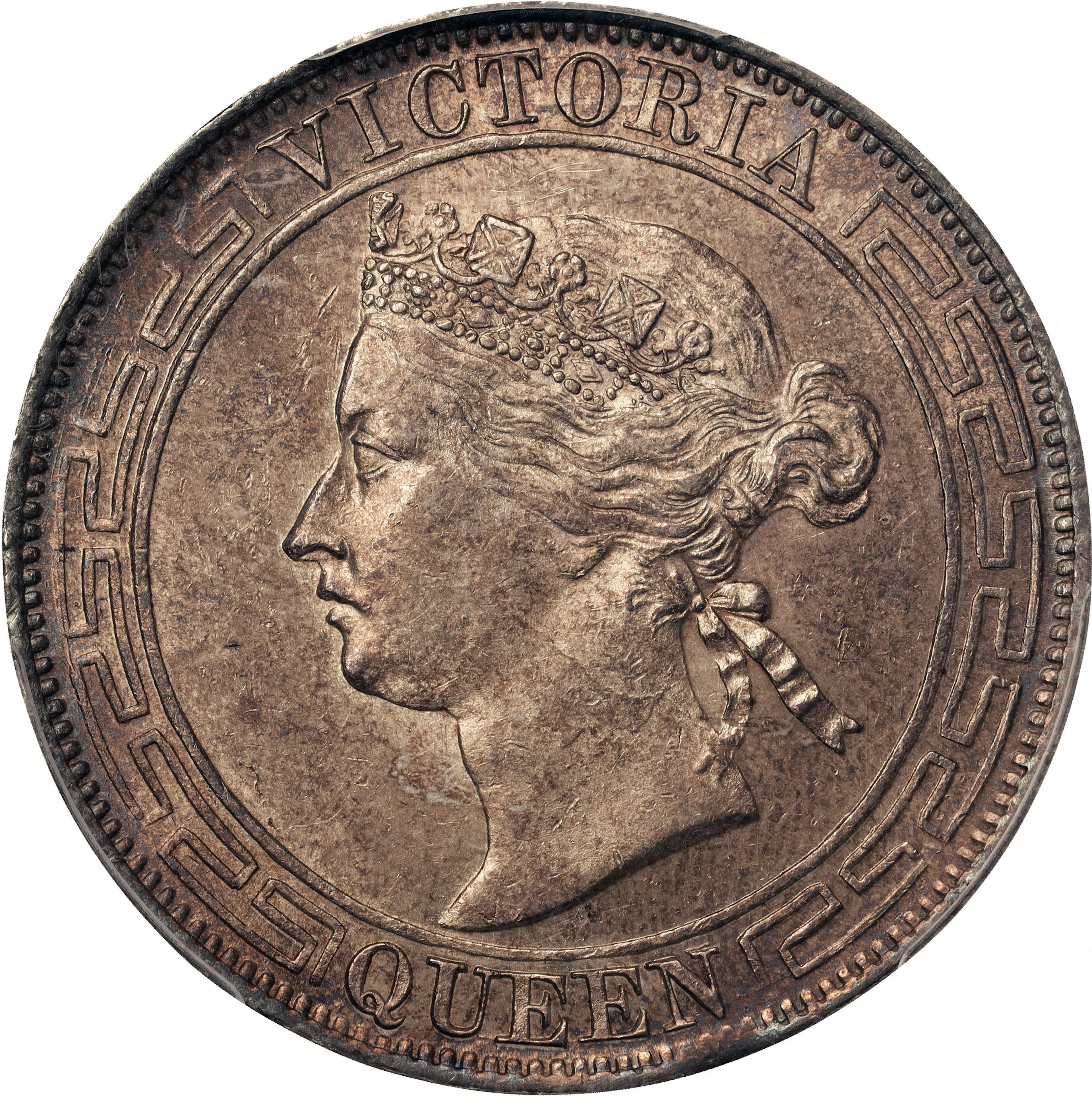 (t) HONG KONG (SAR). 50 Cents, 1866. Hong Kong Mint. Victoria. PCGS MS-62.