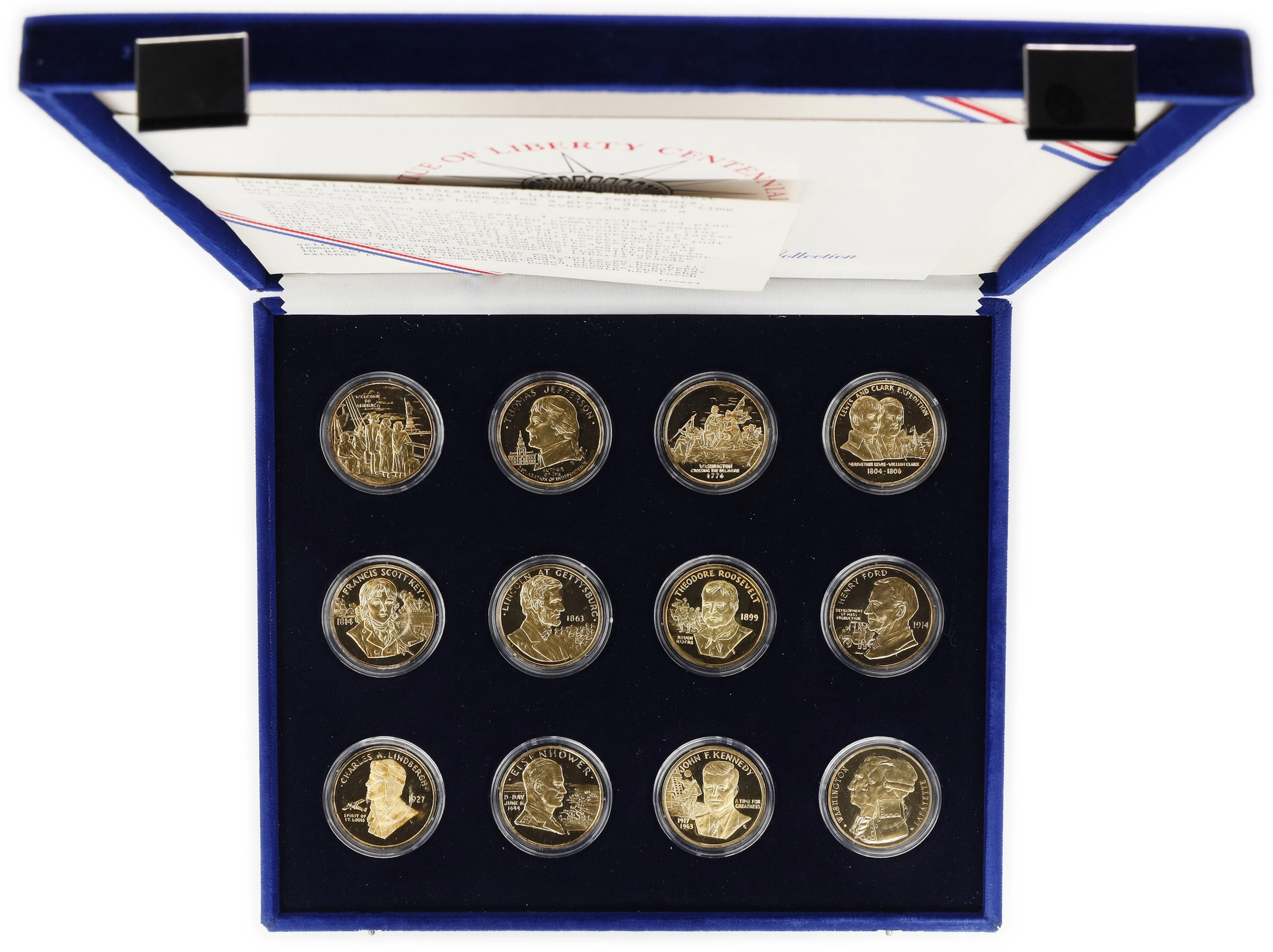 (10.117 oz, 314.69 g ASW). 1986 Statue of Liberty Centennial Gold