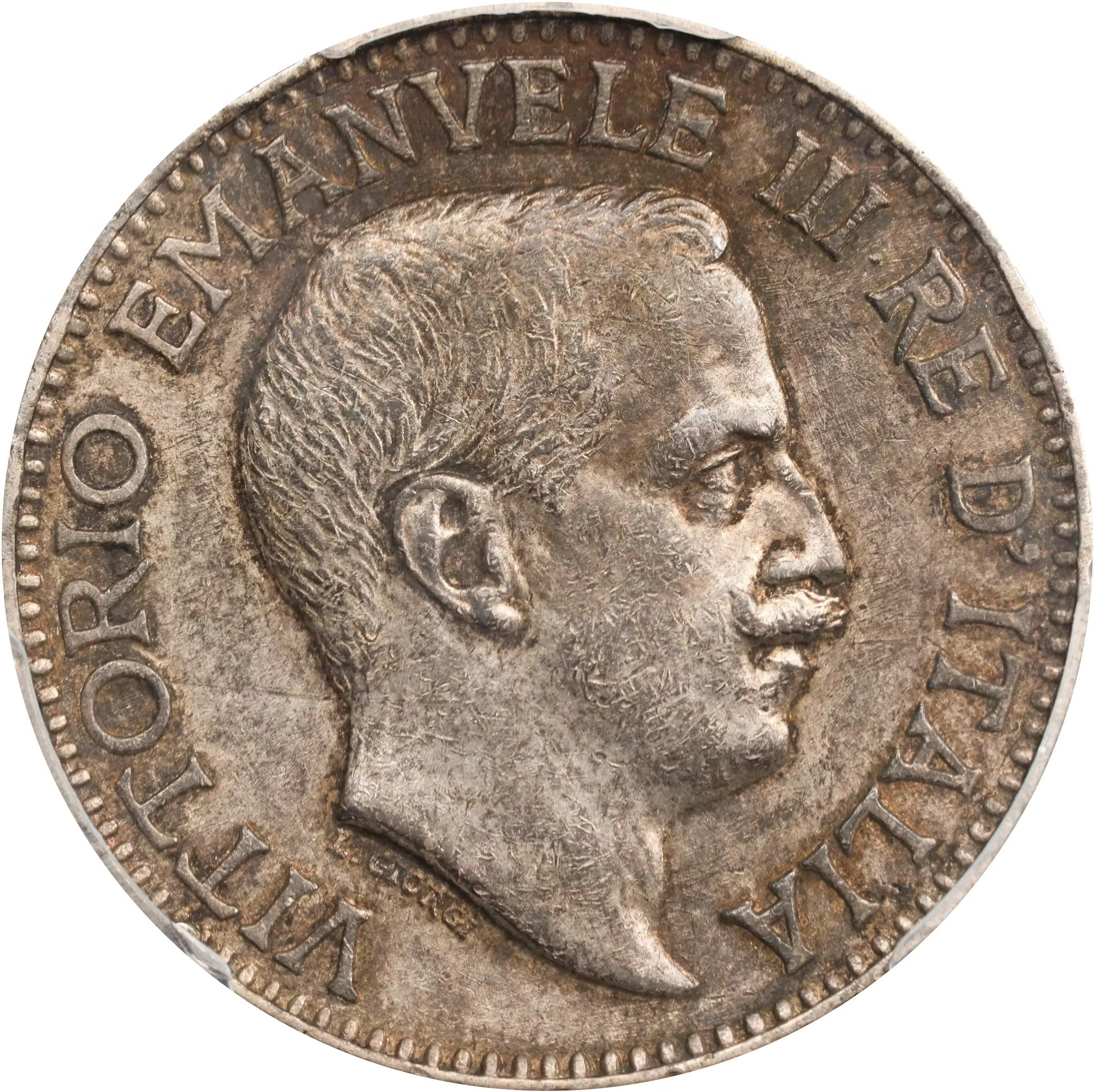 ITALIAN SOMALILAND. Rupia, 1915-R. Rome Mint. Vittorio Emanuele III.