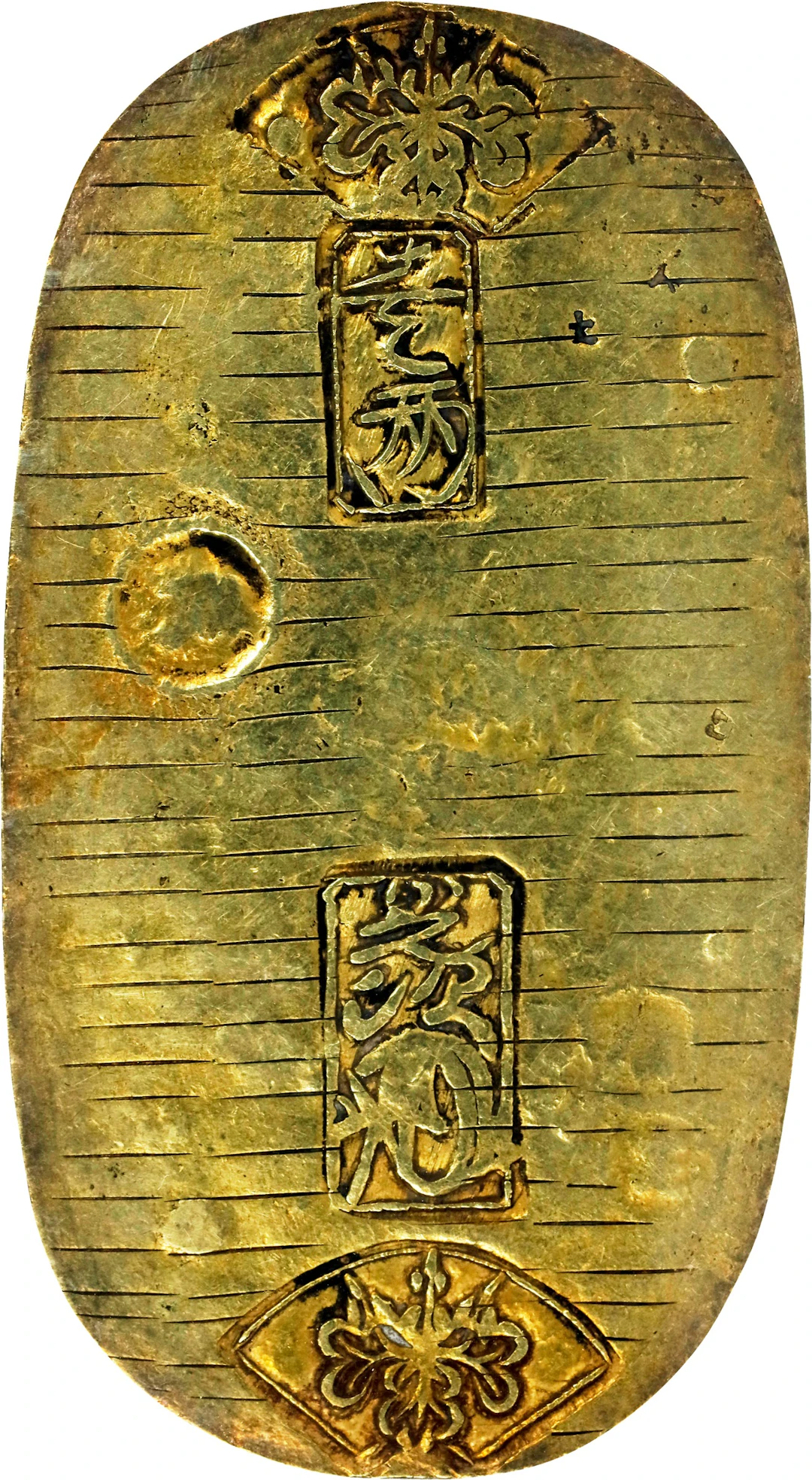 JAPAN. Koban, ND (1736-1818). Genbun Era. PCGS Genuine--Chopmark, EF Details.