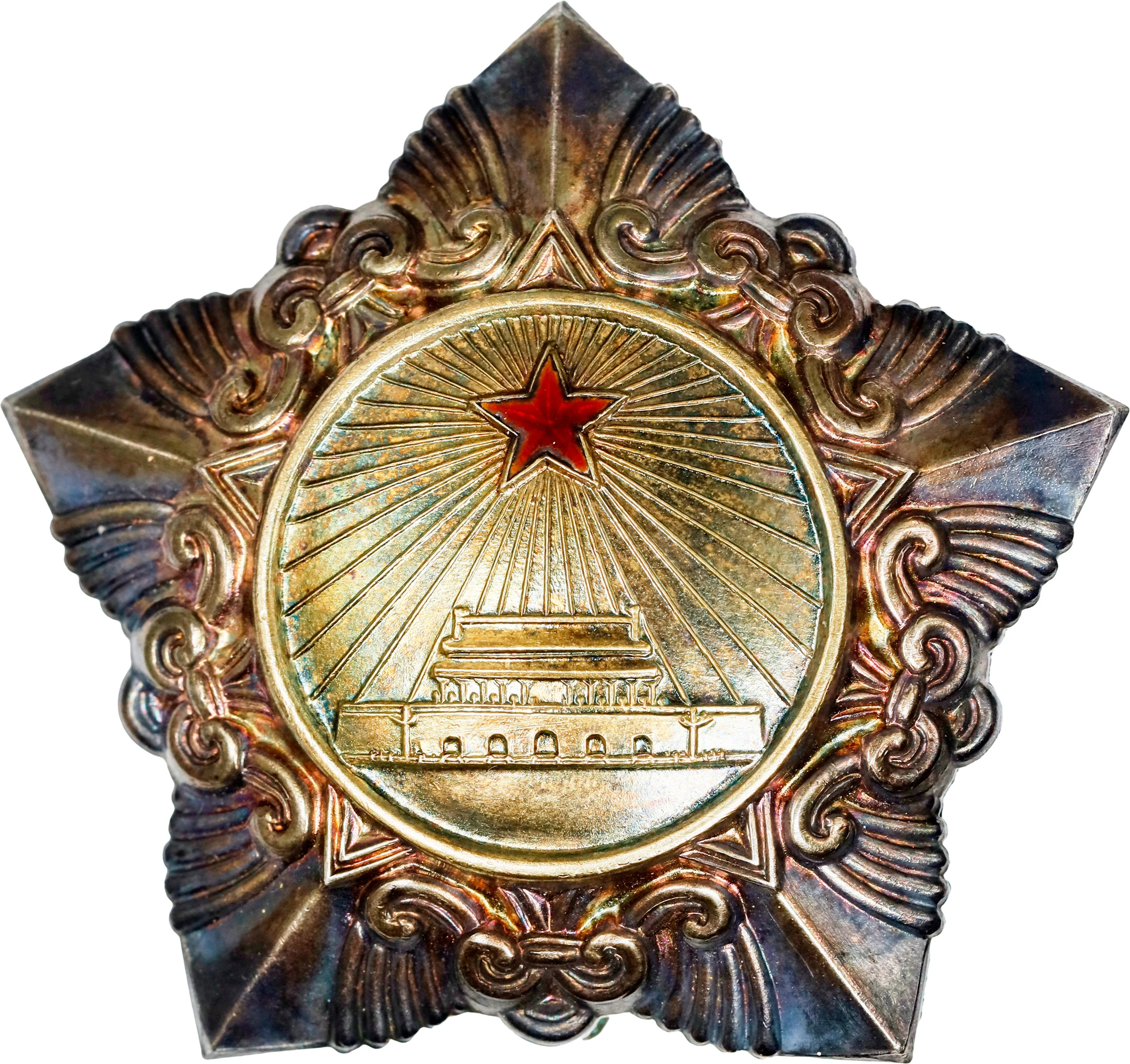 (t) CHINA. Order of Liberation Third Class with Service Ribbon, ND