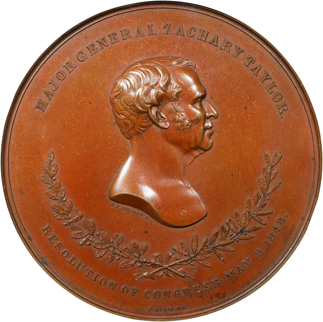 "1848" Major General Zachary Taylor, Battle of Buena Vista Medal.
