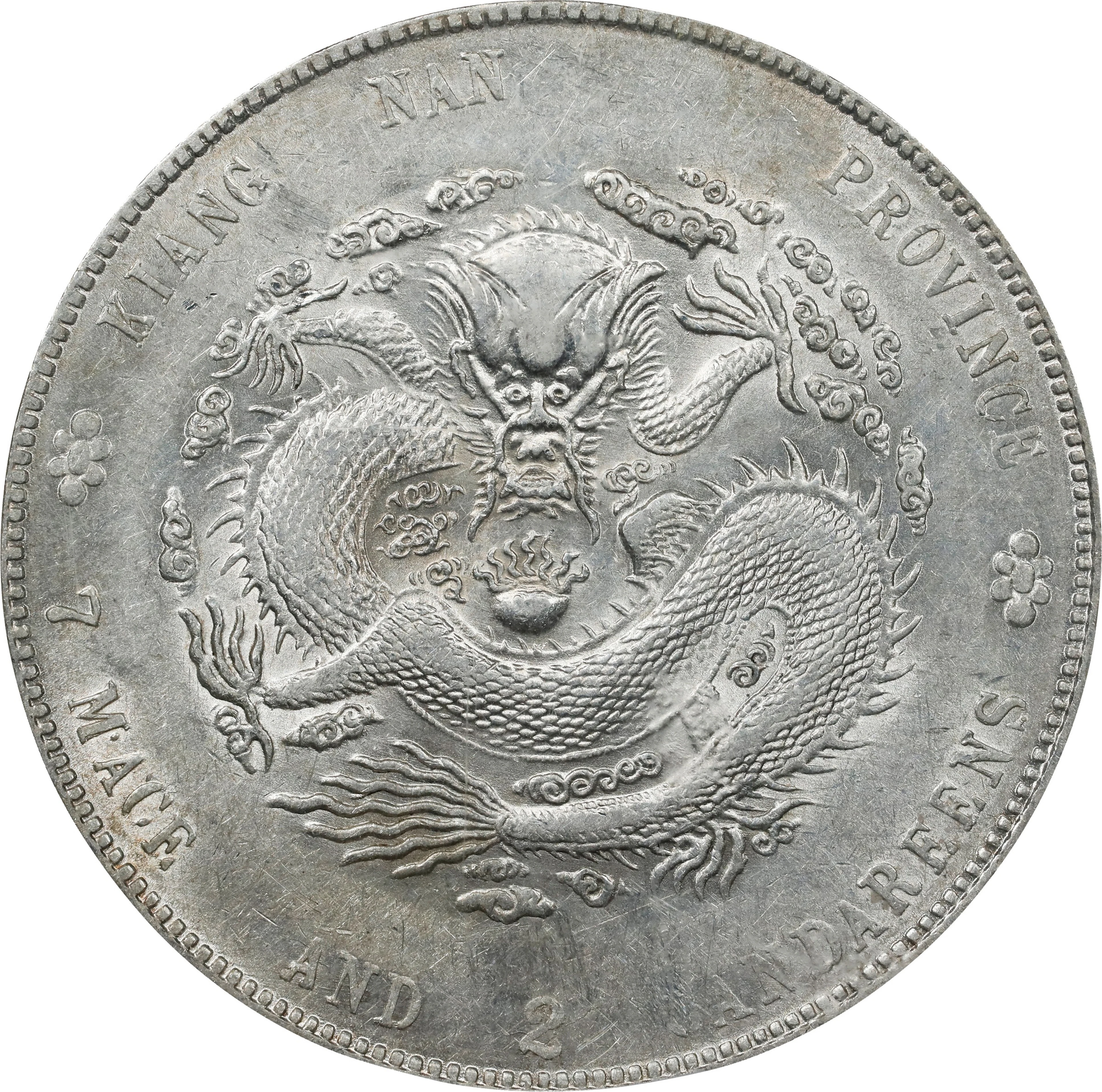 (t) CHINA. Kiangnan. 7 Mace 2 Candareens (Dollar), CD (1904)-HAH CH.