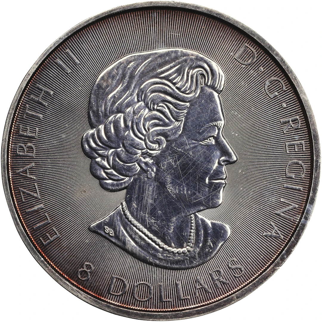 (1.5 oz, 46.656 g ASW). Canada. 2016 White Falcon 1.5 oz Silver $8.