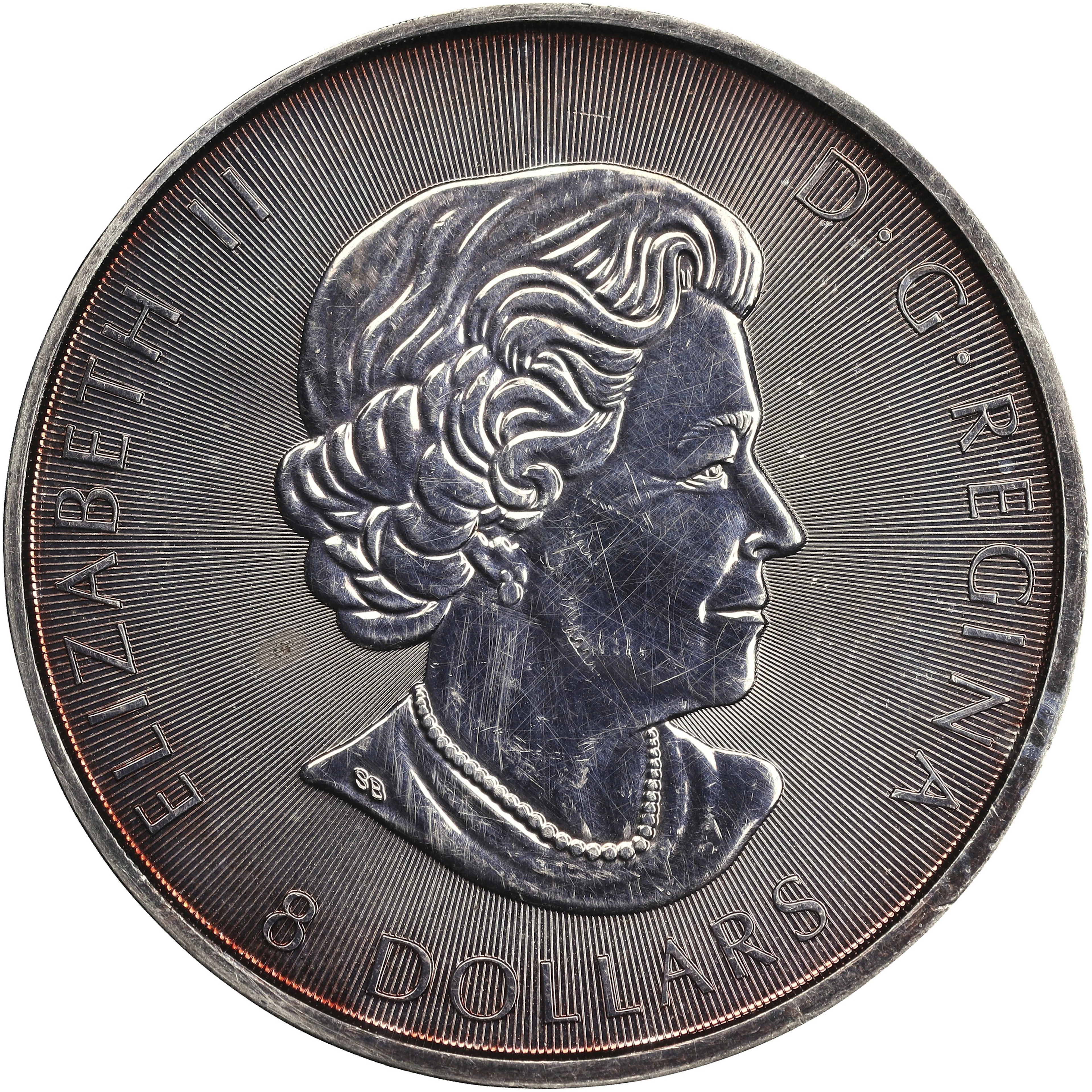 (1.5 oz, 46.656 g ASW). Canada. 2016 White Falcon 1.5 oz Silver $8.