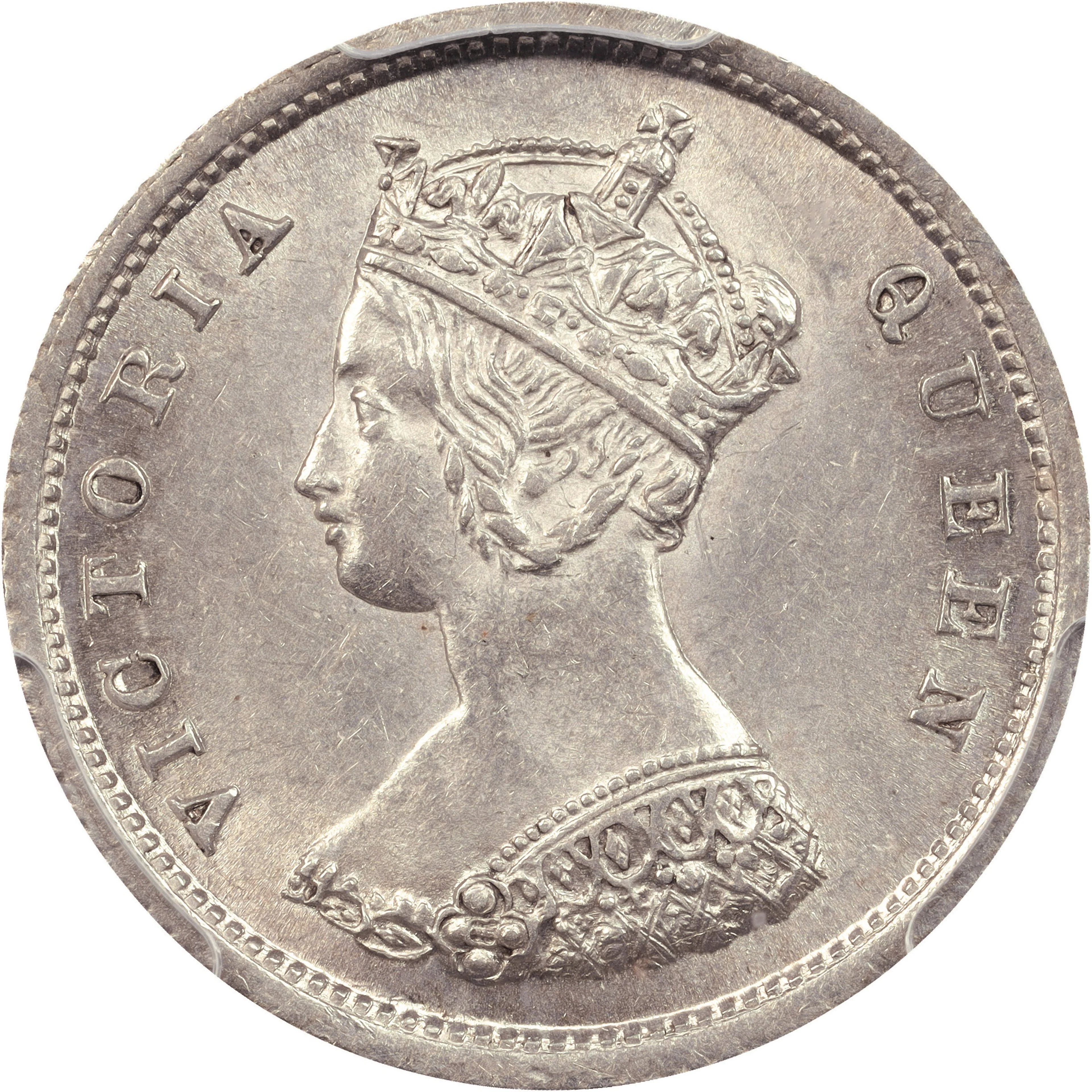 (t) HONG KONG (SAR). 10 Cents, 1866. London Mint. Victoria. PCGS MS-63.