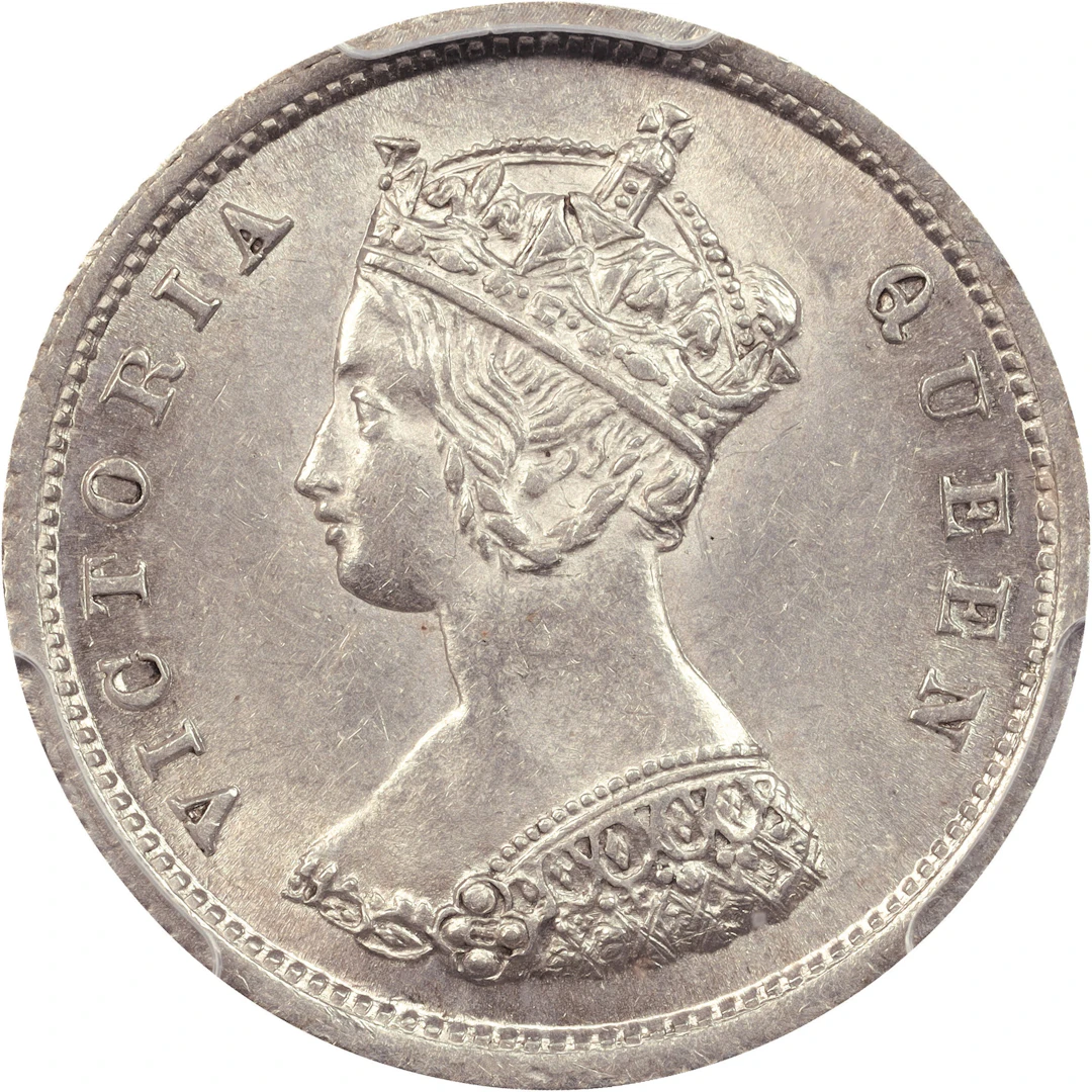 (t) HONG KONG (SAR). 10 Cents, 1866. London Mint. Victoria. PCGS MS-63.