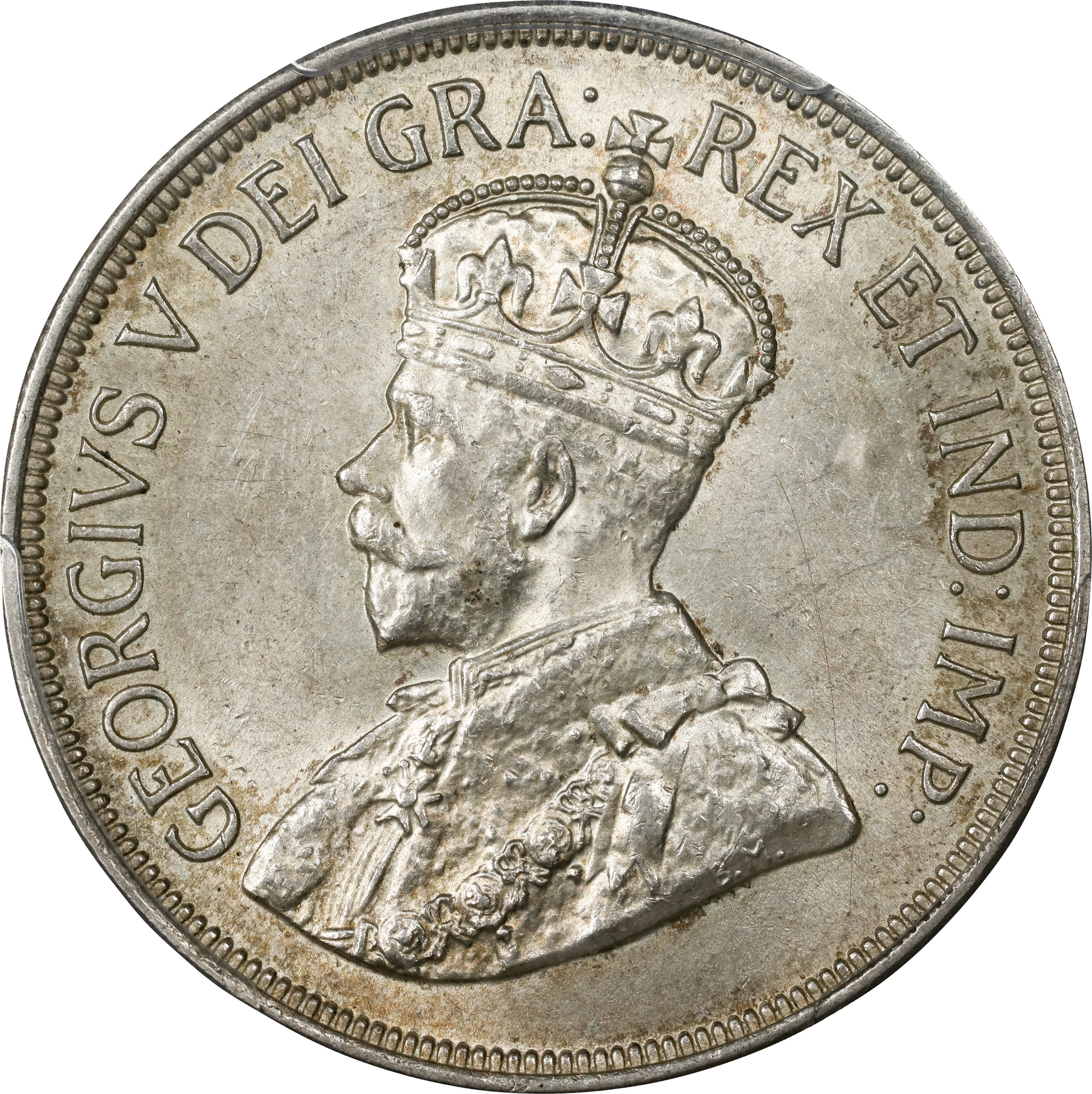 CYPRUS. 45 Piastres, 1928. London Mint. George V. PCGS MS-61.