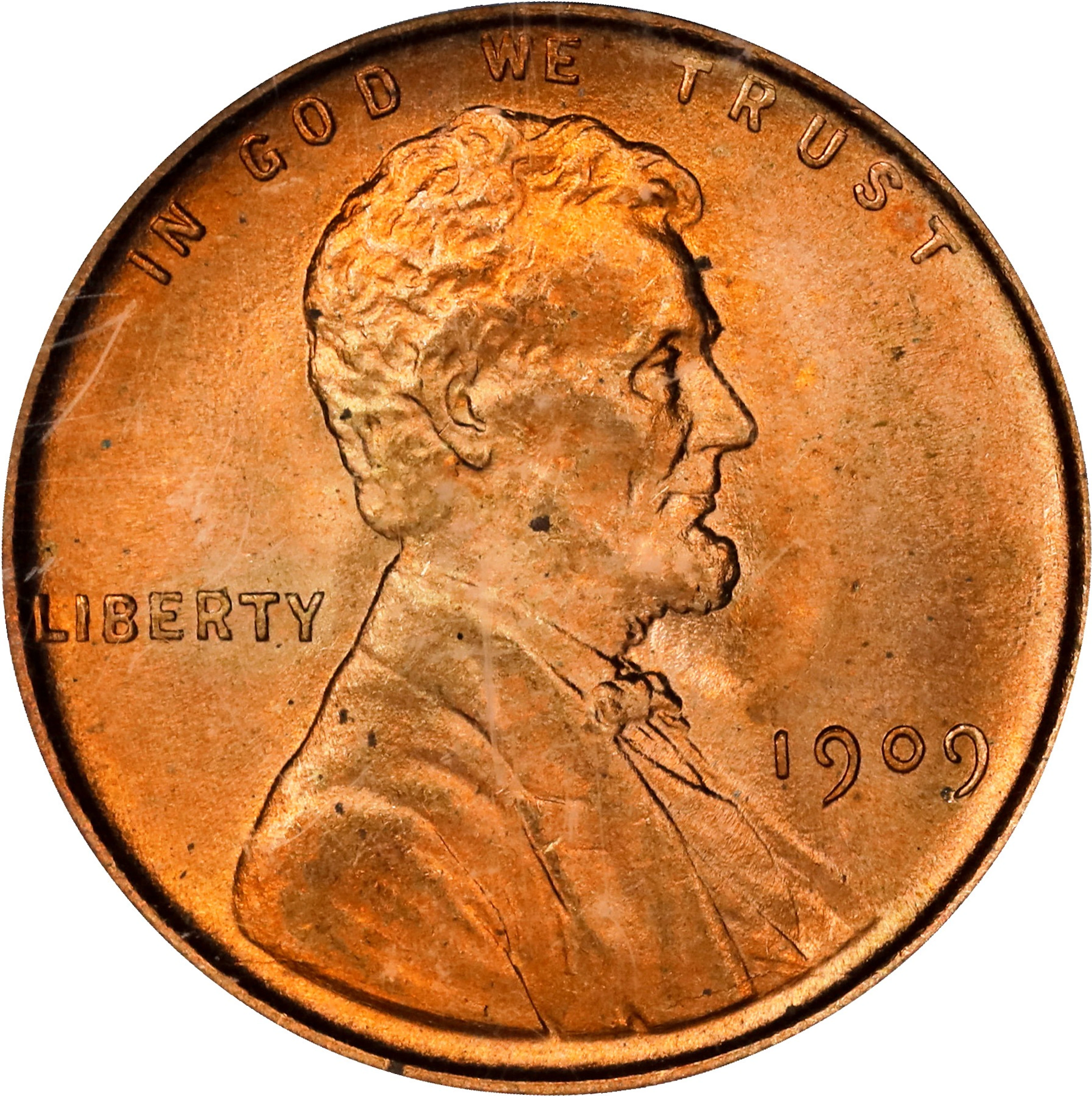 1909 Lincoln Cent. MS-65 RD (PCGS). CAC. OGH Generation 3.1.