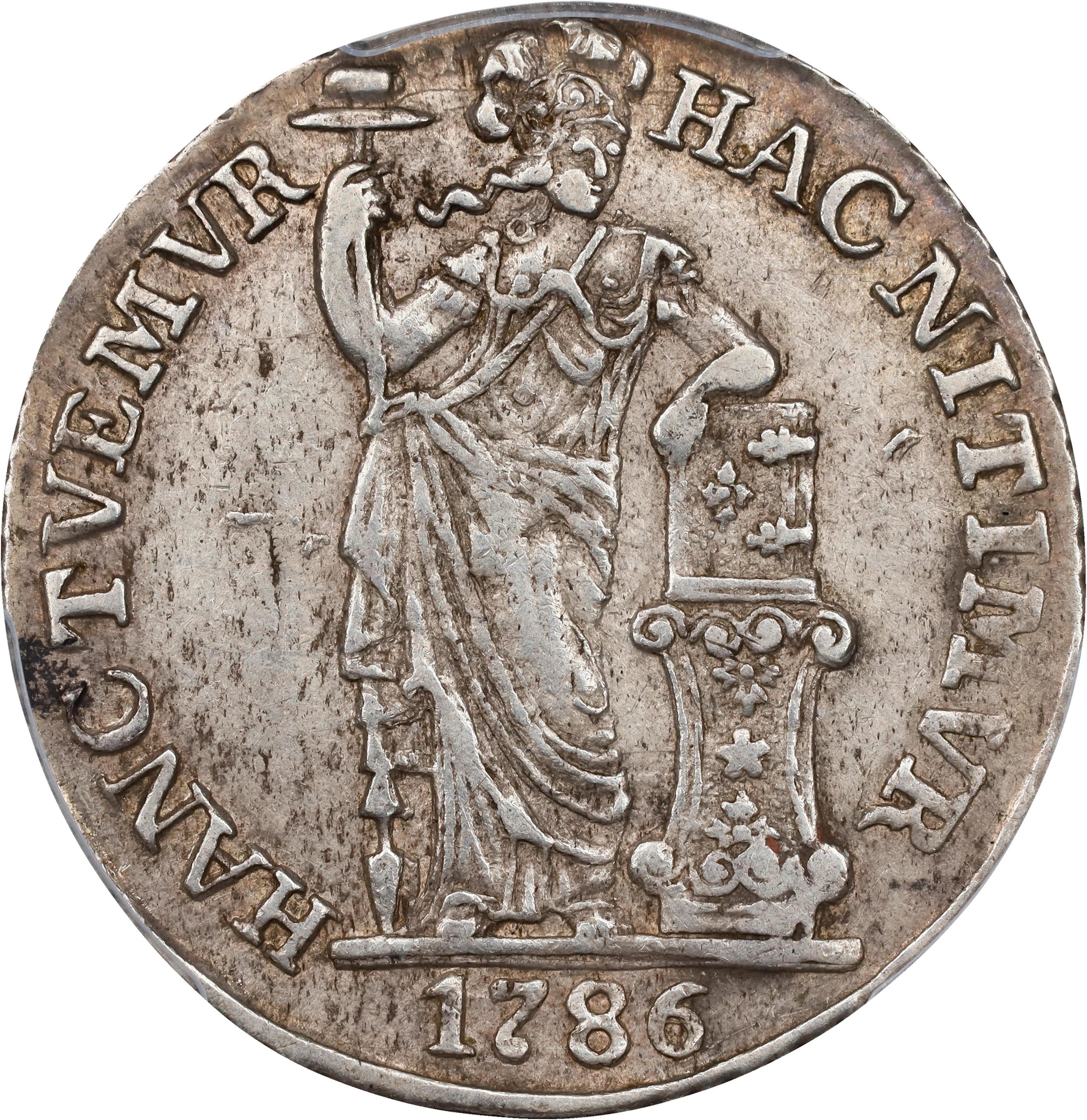 NETHERLANDS EAST INDIES. West Friesland. Gulden, 1786/64. PCGS AU-50.