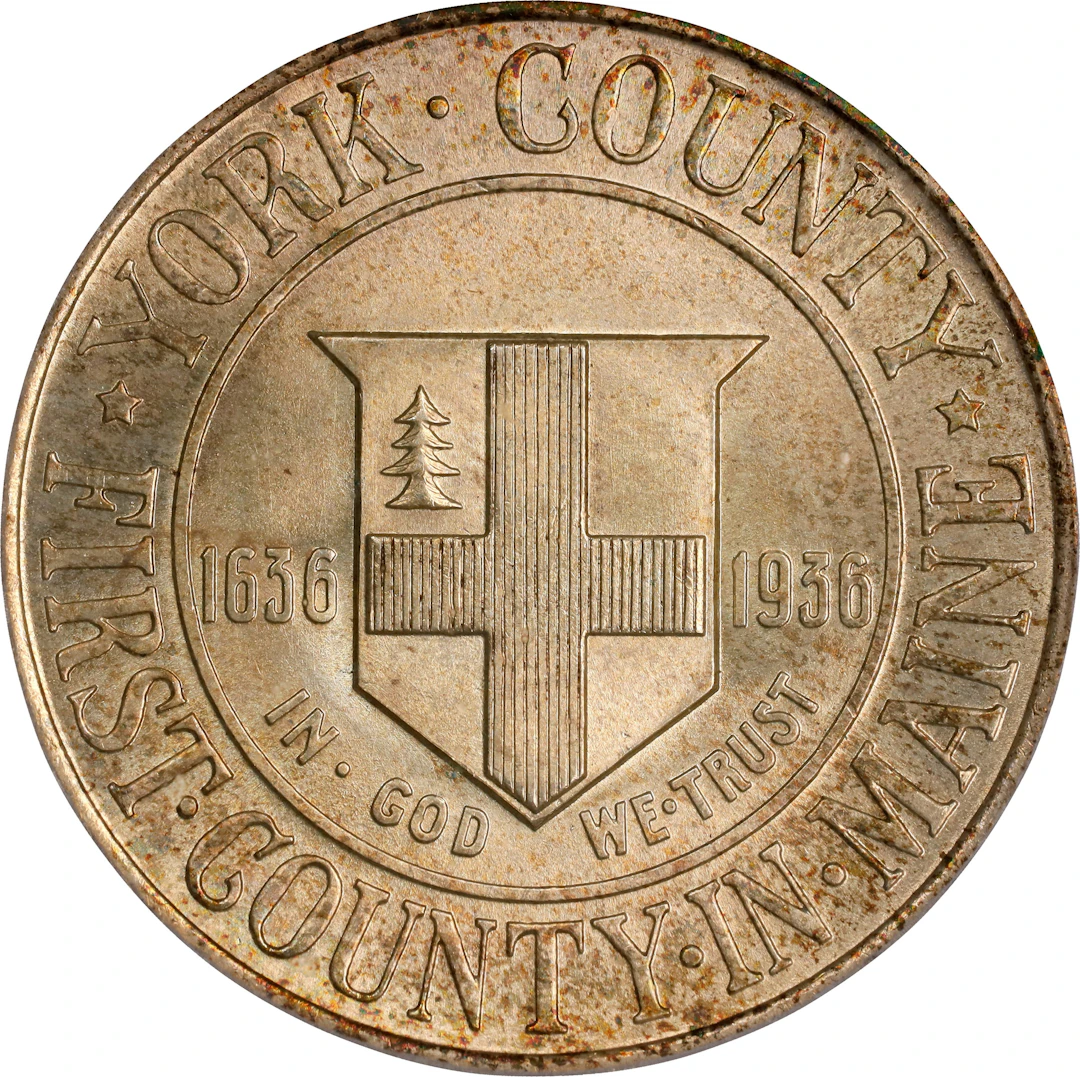 1936 York County, Maine Tercentenary. MS-66 (PCGS). OGH Generation 3.1.