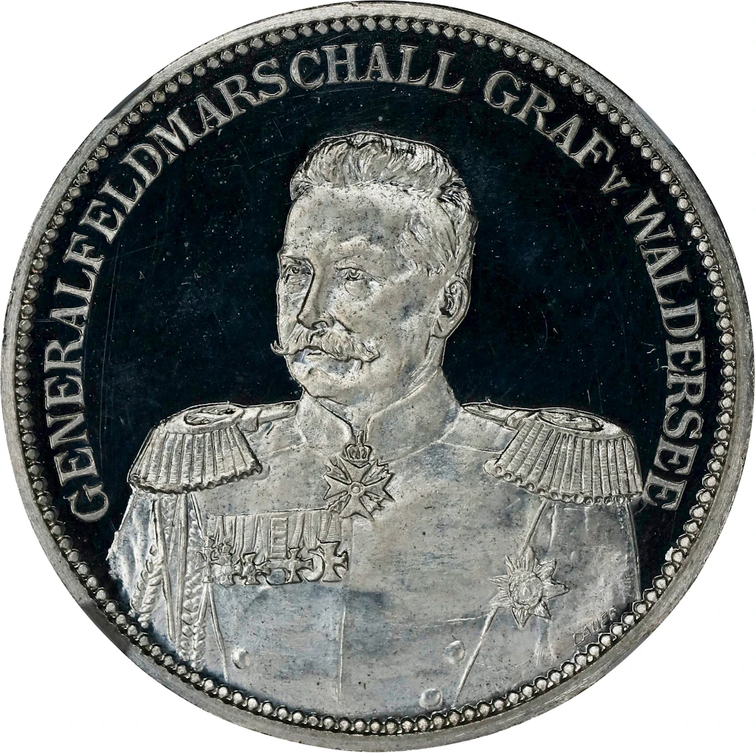 CHINA. China - Germany. Count von Waldersee Silver Medal, 1901. Nuremberg