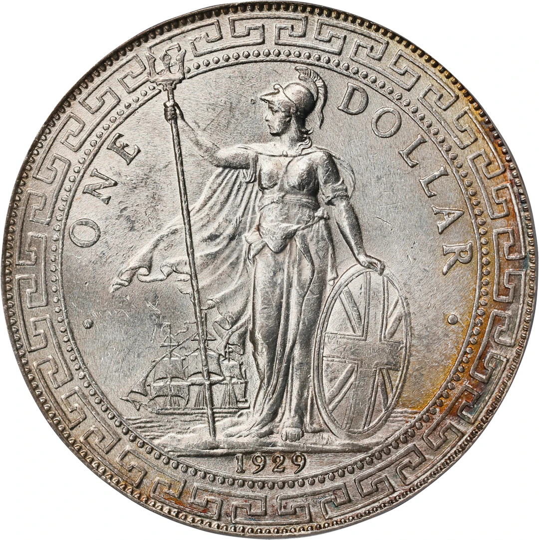 GREAT BRITAIN. Trade Dollar, 1929-B. Bombay Mint. George V. PCGS MS-63.