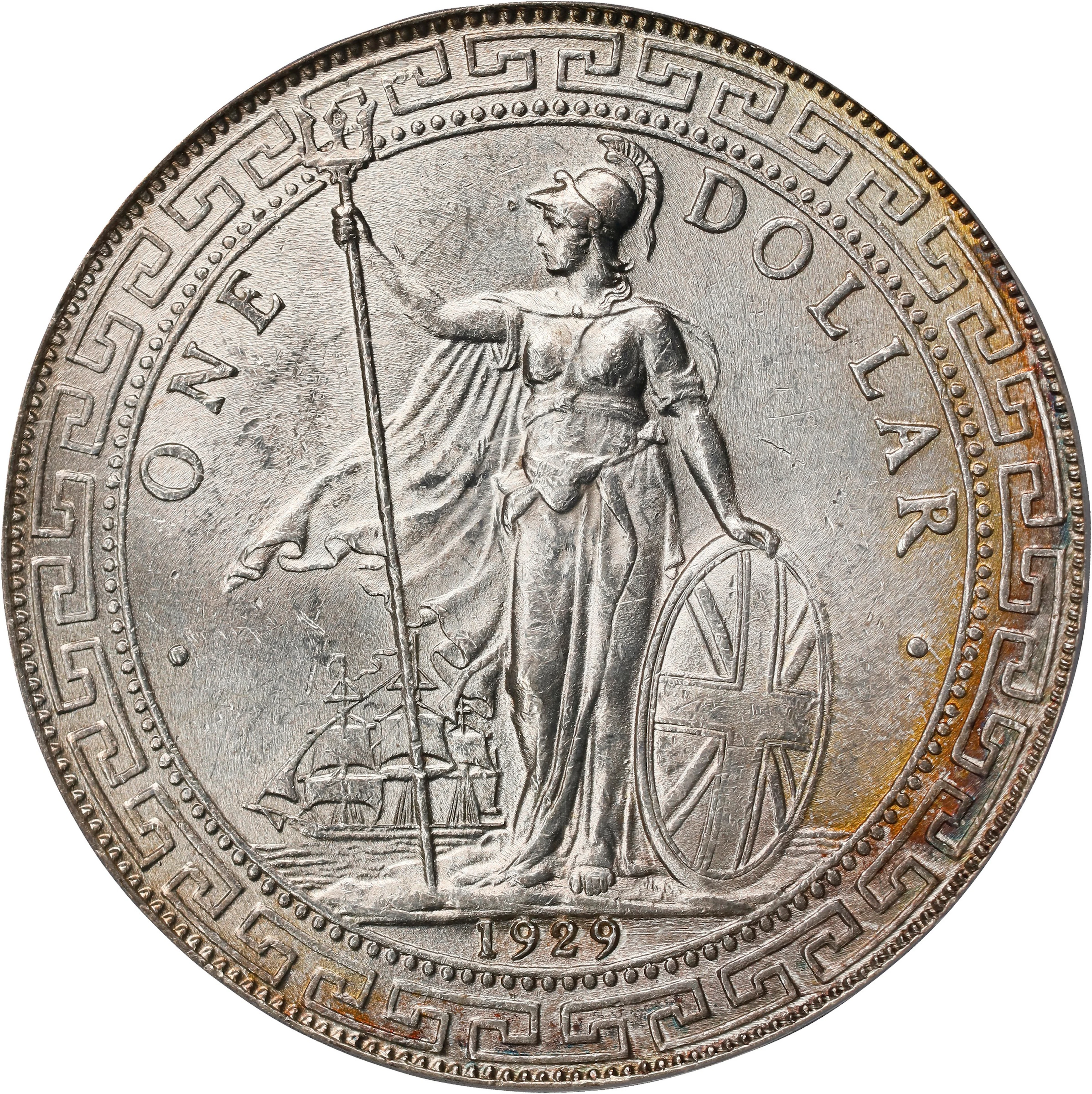 GREAT BRITAIN. Trade Dollar, 1929-B. Bombay Mint. George V. PCGS MS-63.