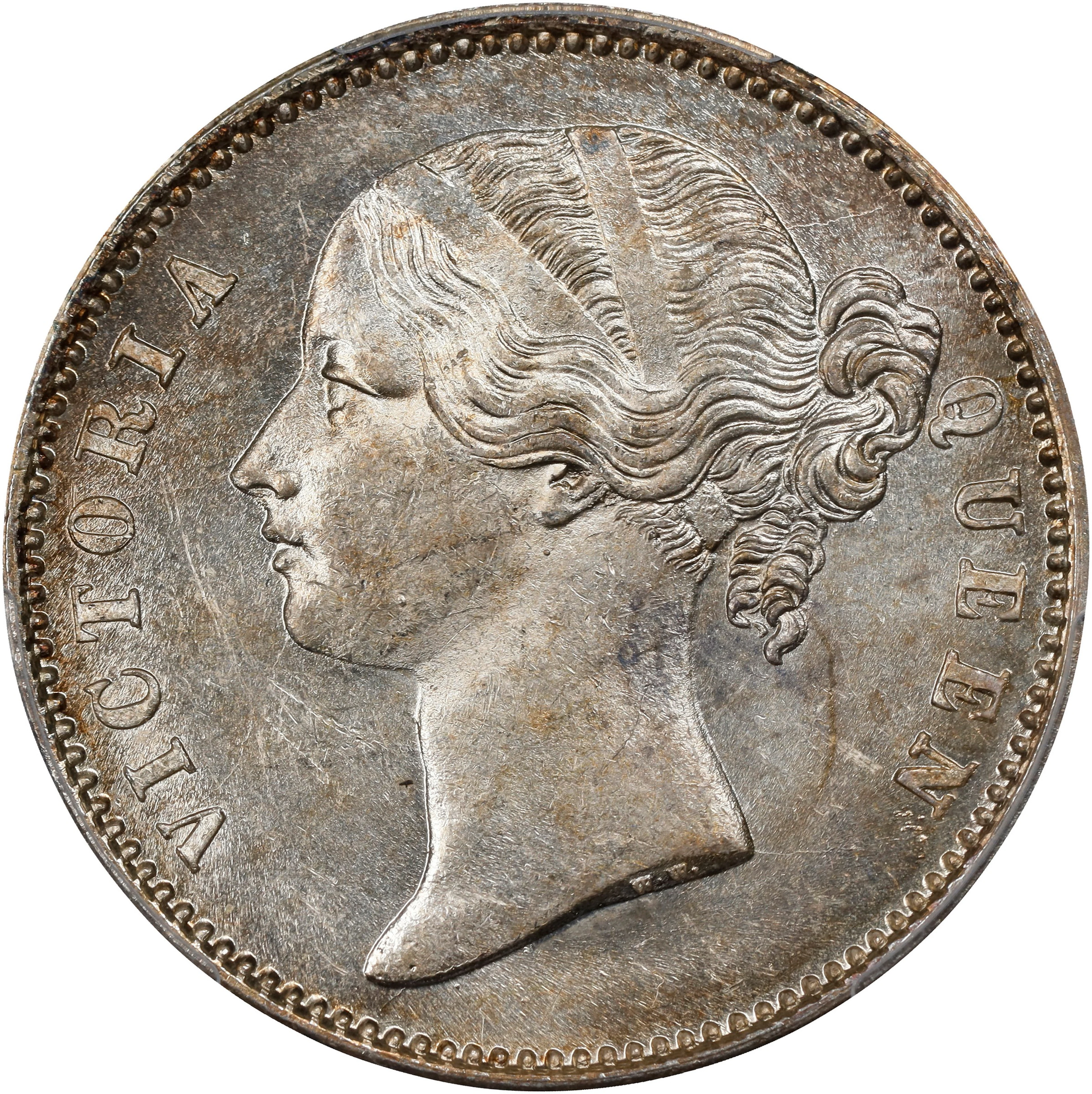 INDIA. British East India Company. Rupee, 1840-(B&C). Bombay or Calcutta