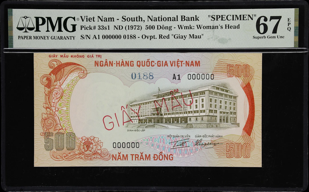 VIETNAM, SOUTH. National Bank of Vietnam. 500 Dong, ND (1972). P-33s1.