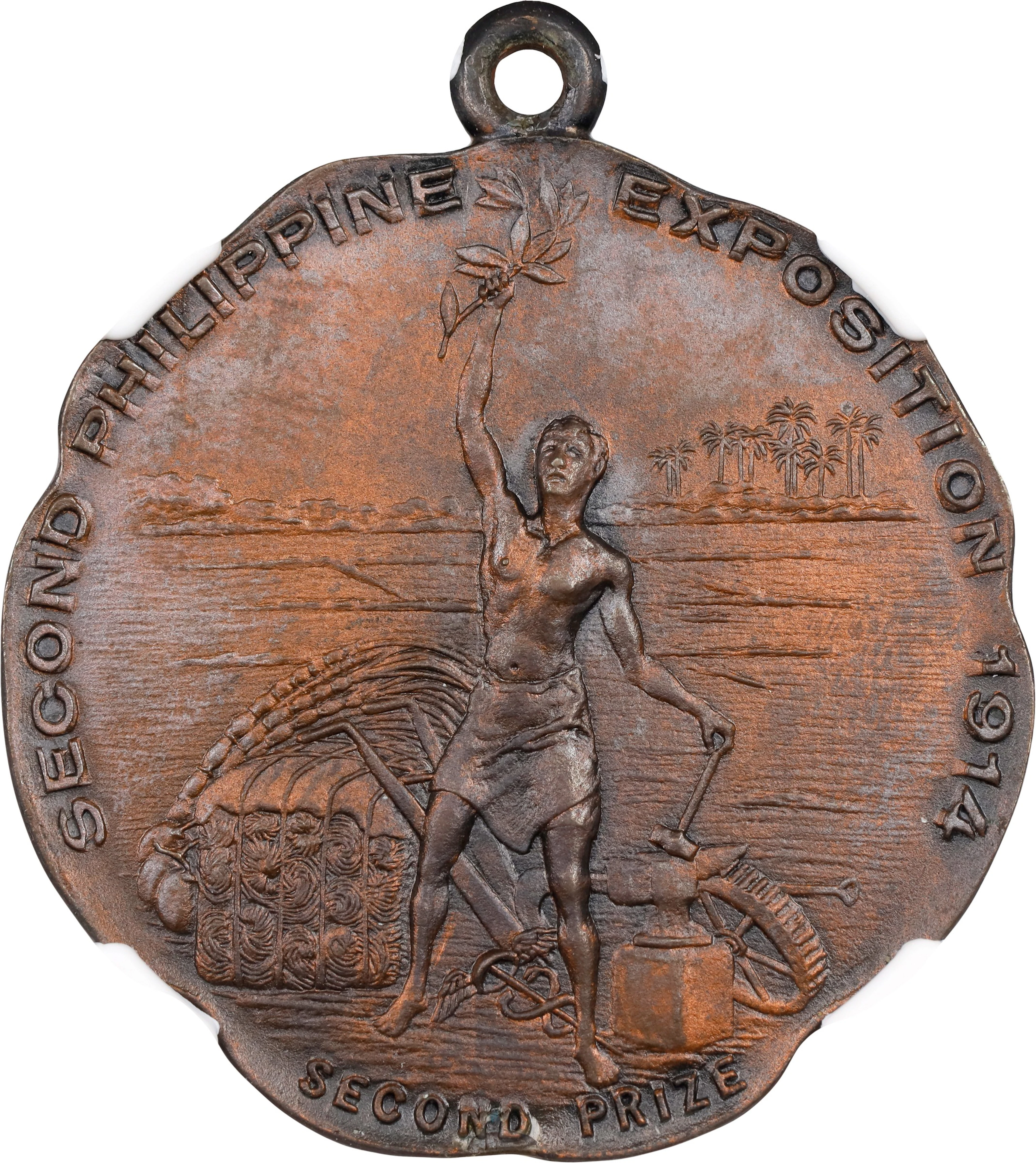 PHILIPPINES. 2nd Philippine Exposition Second Prize Bronze Medal