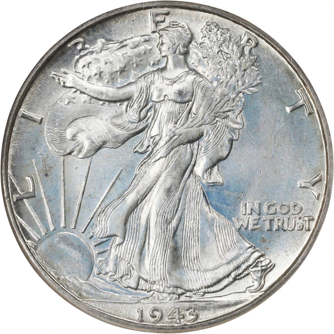 1943-D Walking Liberty Half Dollar. MS-67 (NGC).