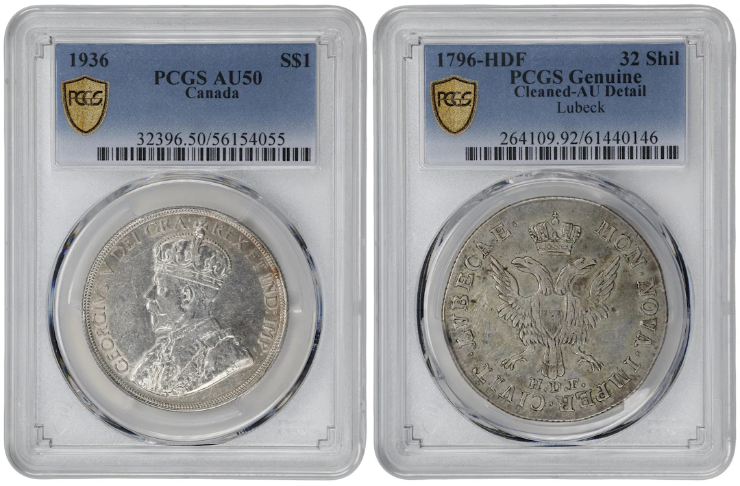 MIXED LOTS. Duo of Silver Denominations (2 Pieces), 1796 & 1936. Both