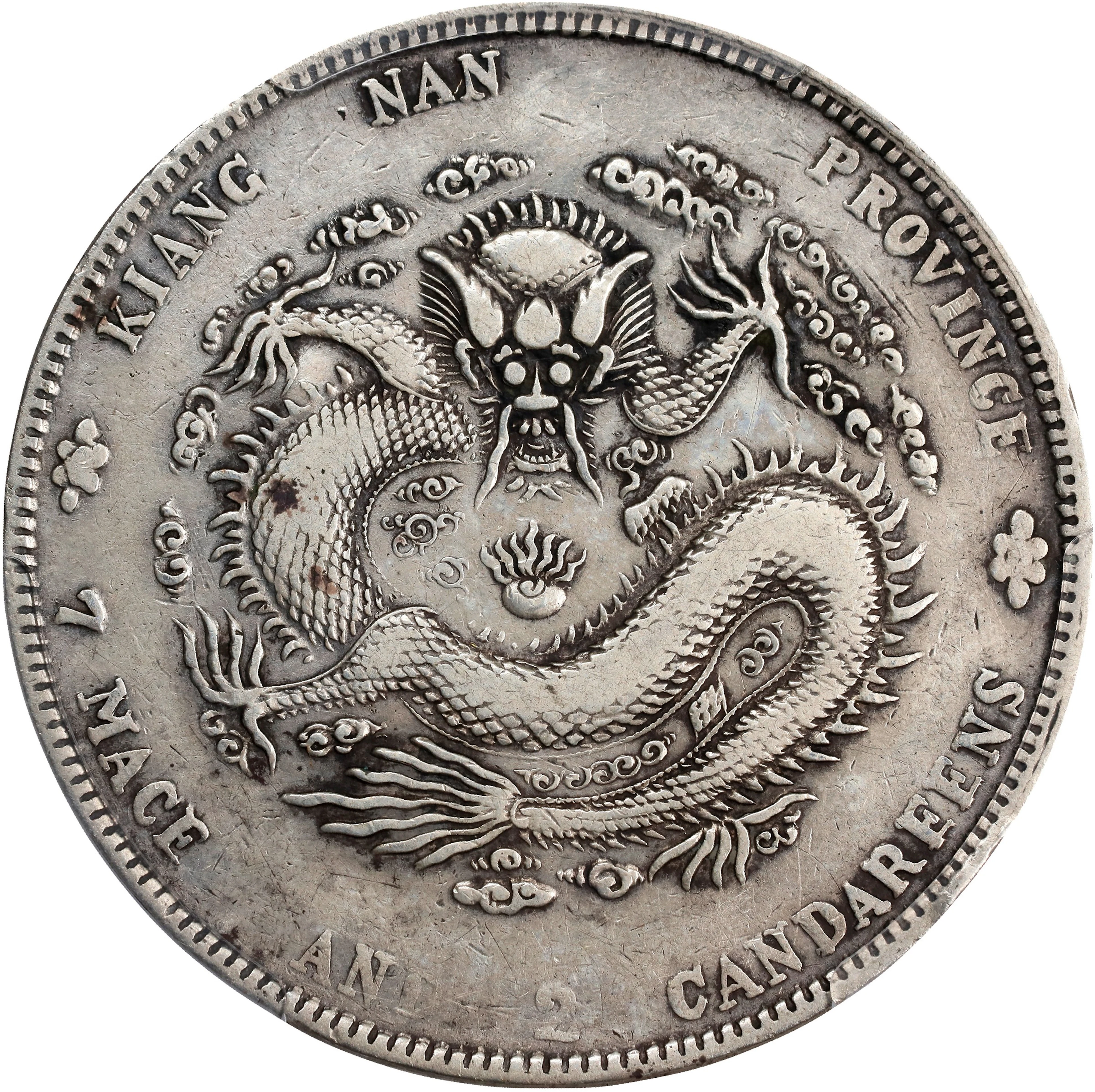(t) CHINA. Kiangnan. 7 Mace 2 Candareens (Dollar), CD (1901)-HAH.