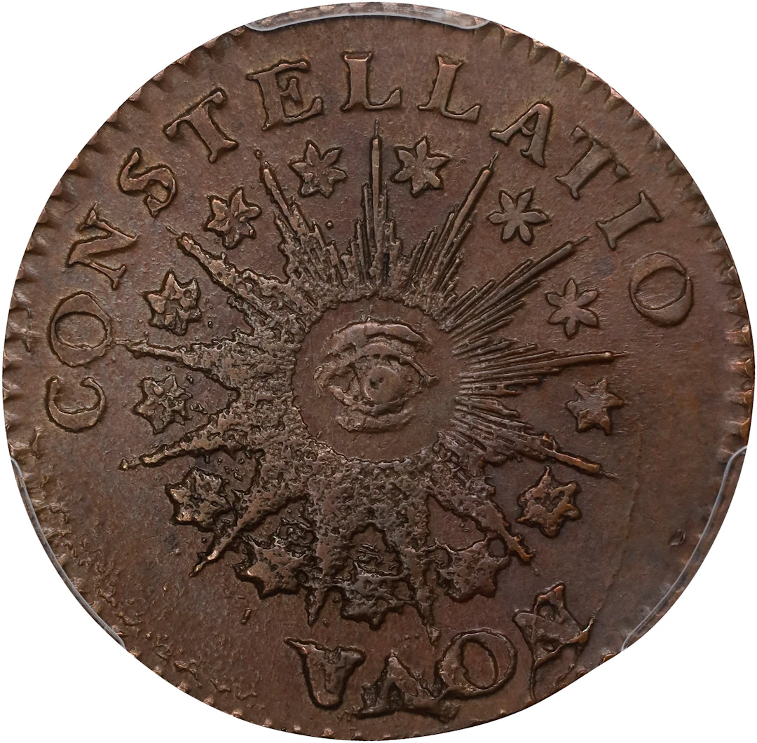 1785 Nova Constellatio Copper. Crosby 3-B, W-1895. Rarity-2. CONSTELLATIO