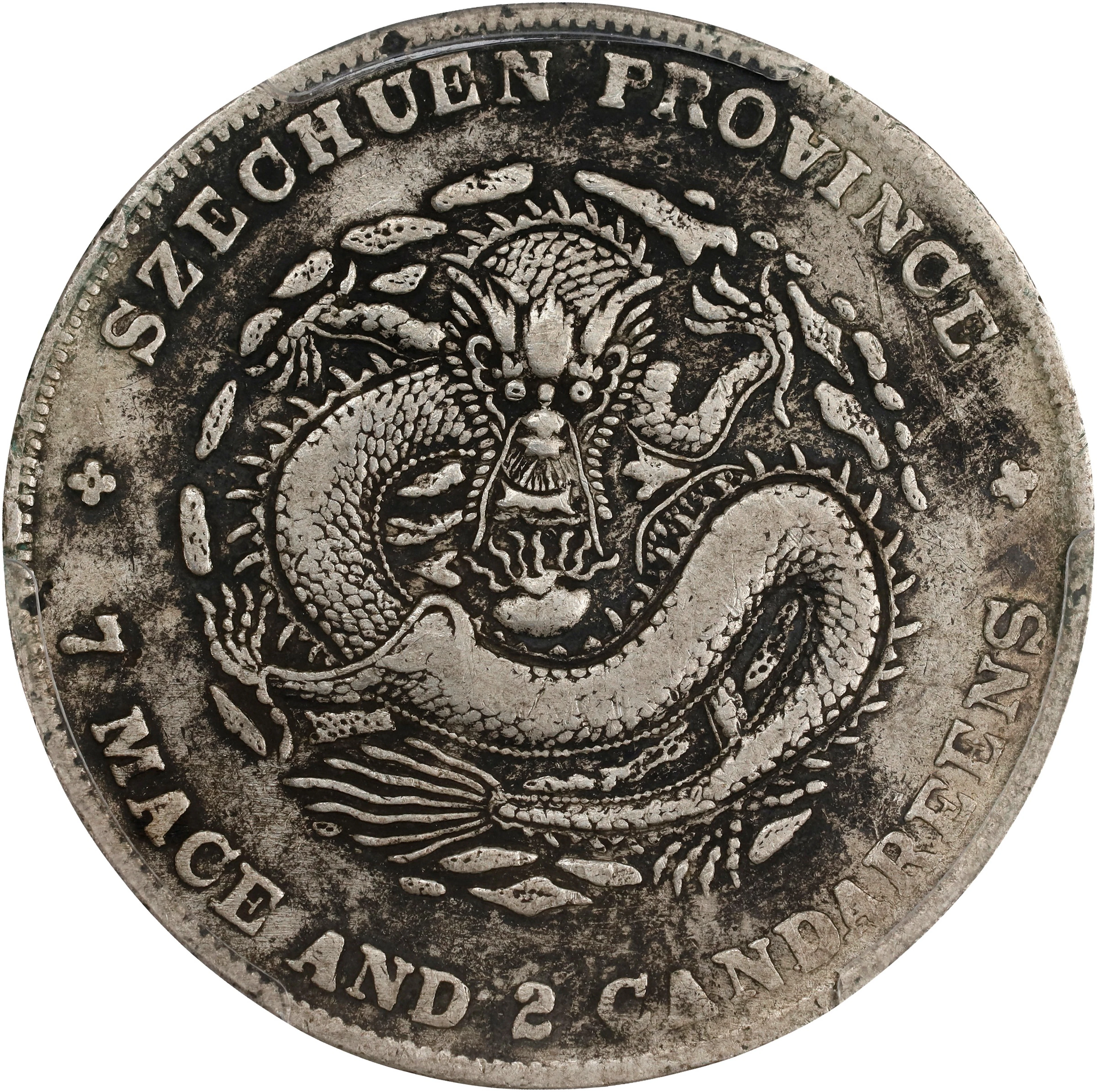 (t) CHINA. Szechuan. 7 Mace 2 Candareens (Dollar), ND (1909-11). Chengdu