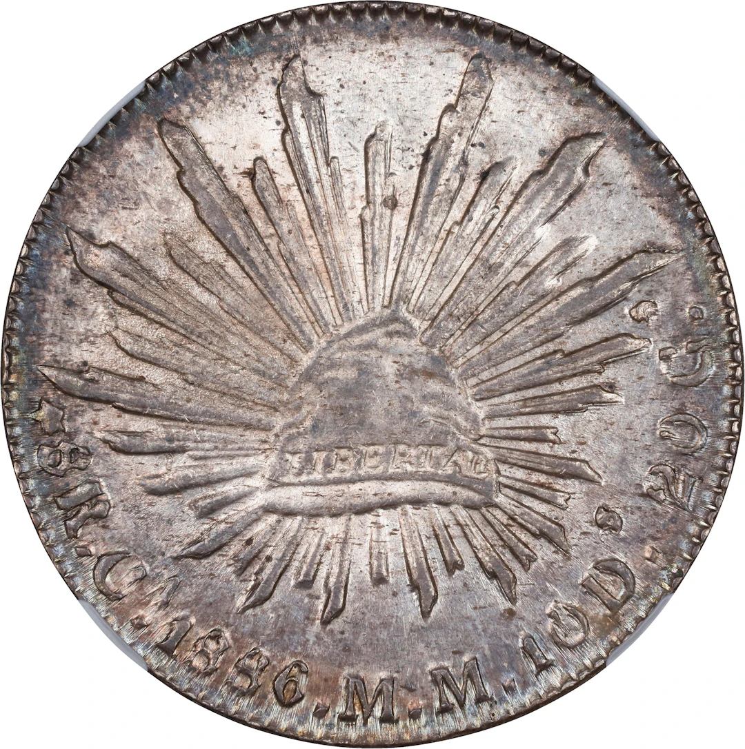 MEXICO. 8 Reales, 1886-Ca MM. Chihuahua Mint. NGC MS-62.