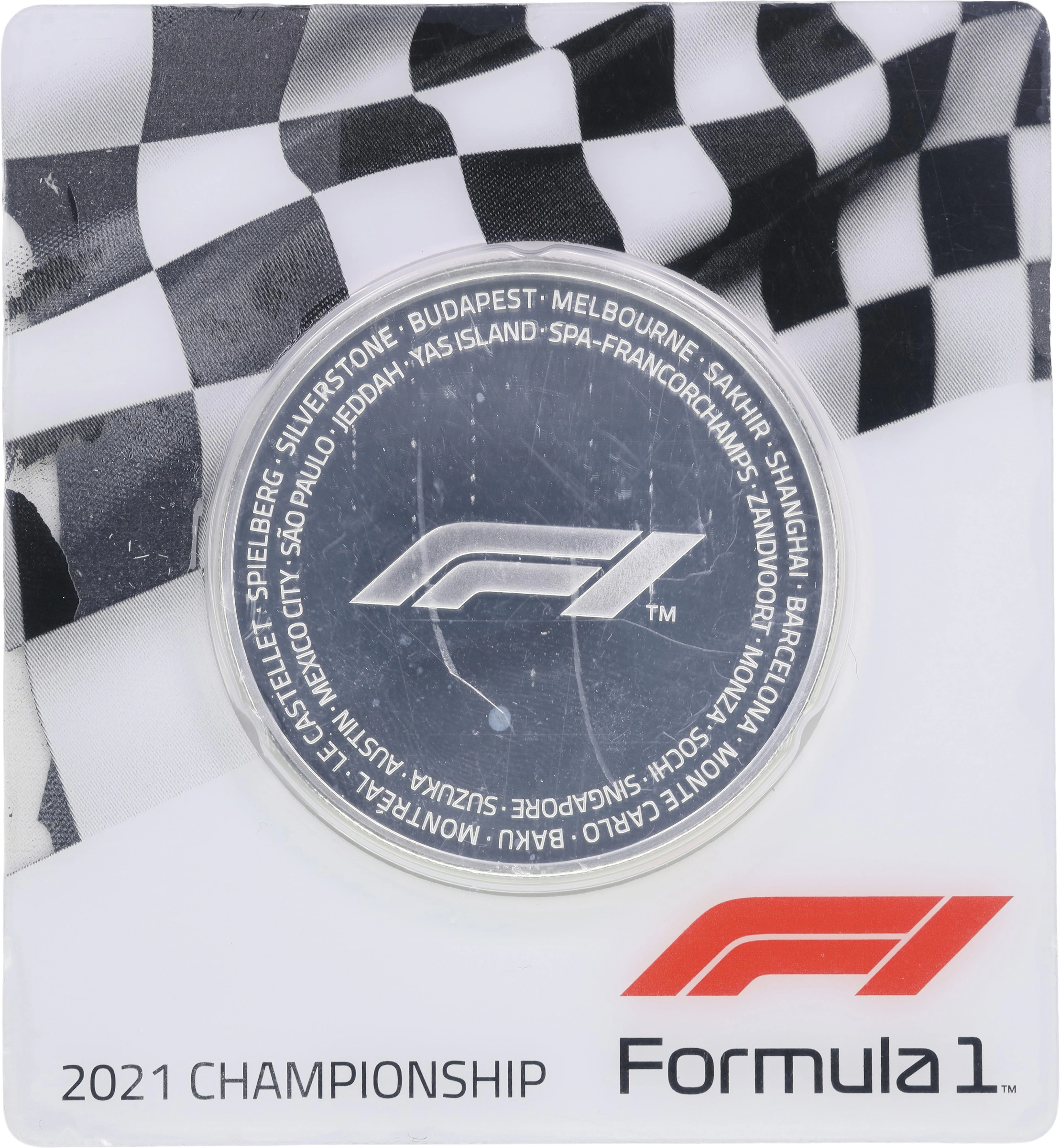(2.5 oz, 77.76 g ASW). Solomon Islands. 2021 Formula 1 Silver $5. Proof.