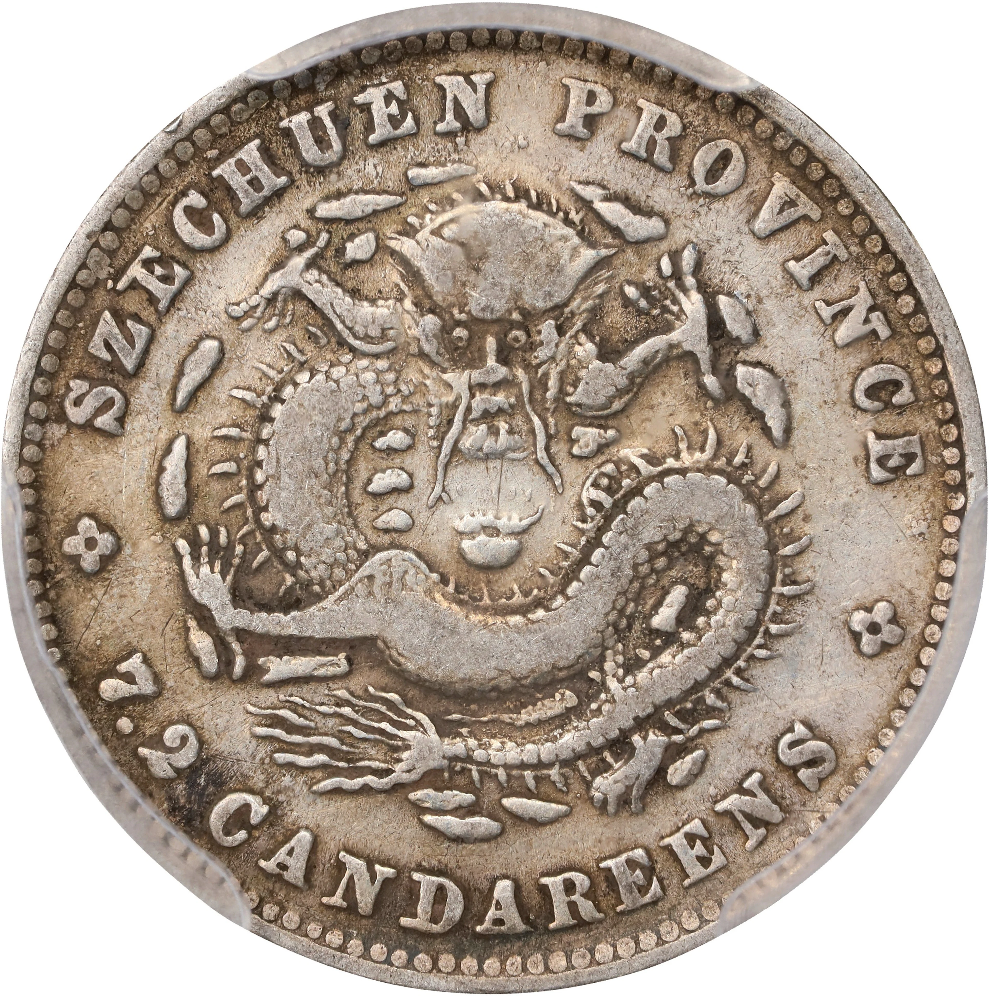 (t) CHINA. Szechuan. 7.2 Candareens (10 Cents), ND (1898-1908). Chengdu