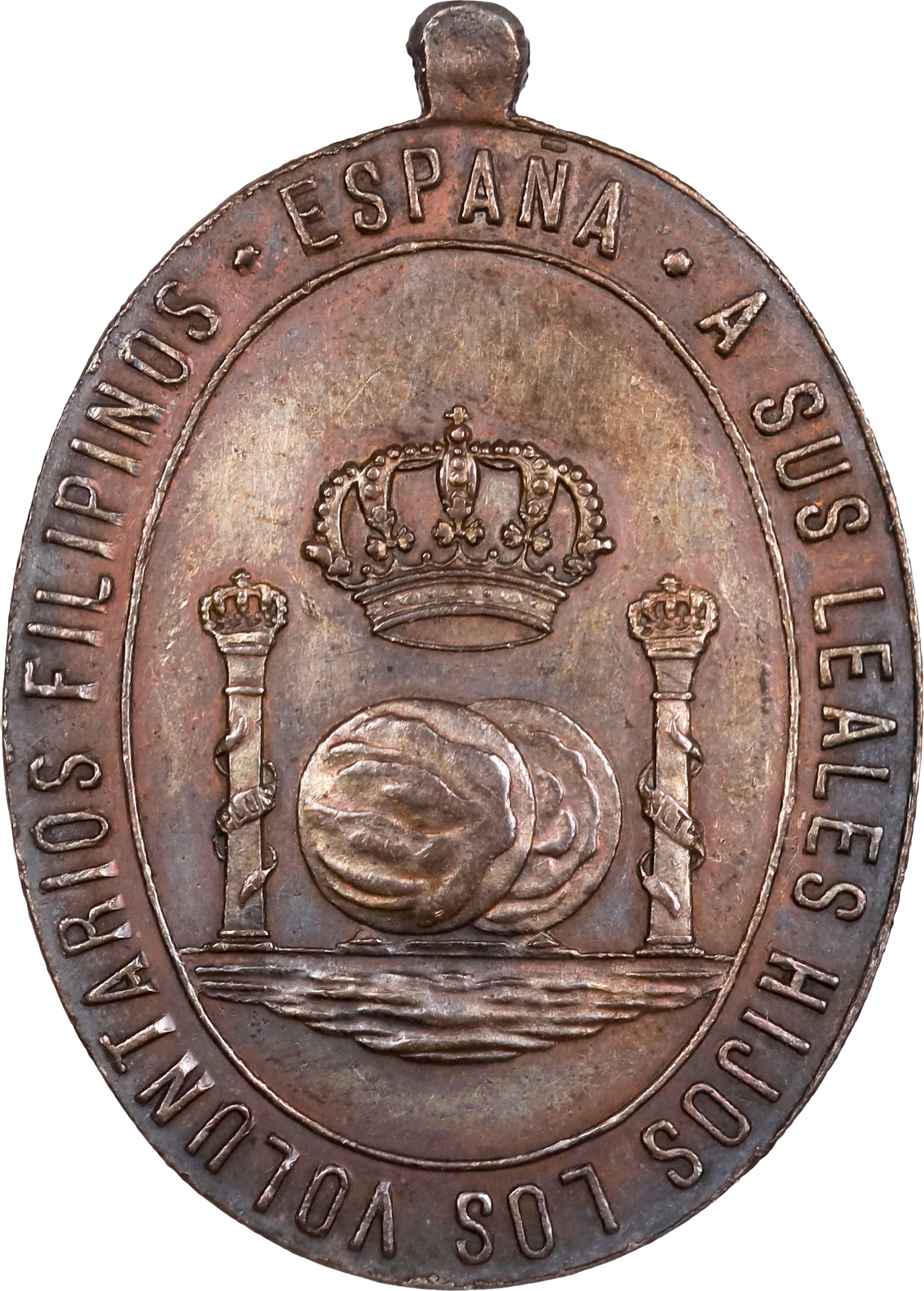 PHILIPPINES. Filipino Volunteer mobilization Silvered Bronze Medal