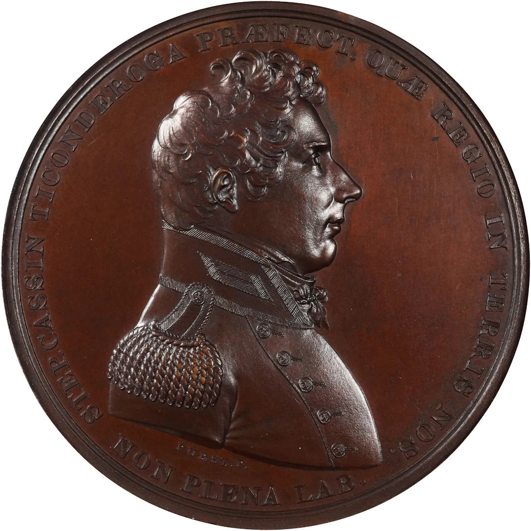 "1814" (1818-1878) Lieutenant Stephen Cassin Medal. Original Dies.