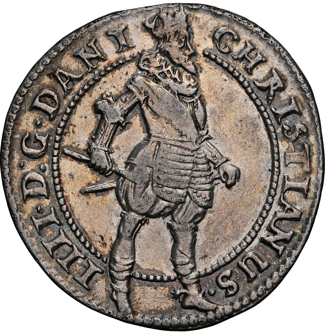 DENMARK. Krone, 1625. Copenhagen Mint. Christian IV. NGC EF Details--Cleaned.