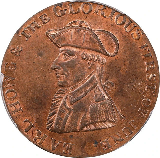 GREAT BRITAIN. Hampshire, Emsworth. 1794 Earl Howe / King and Constitution