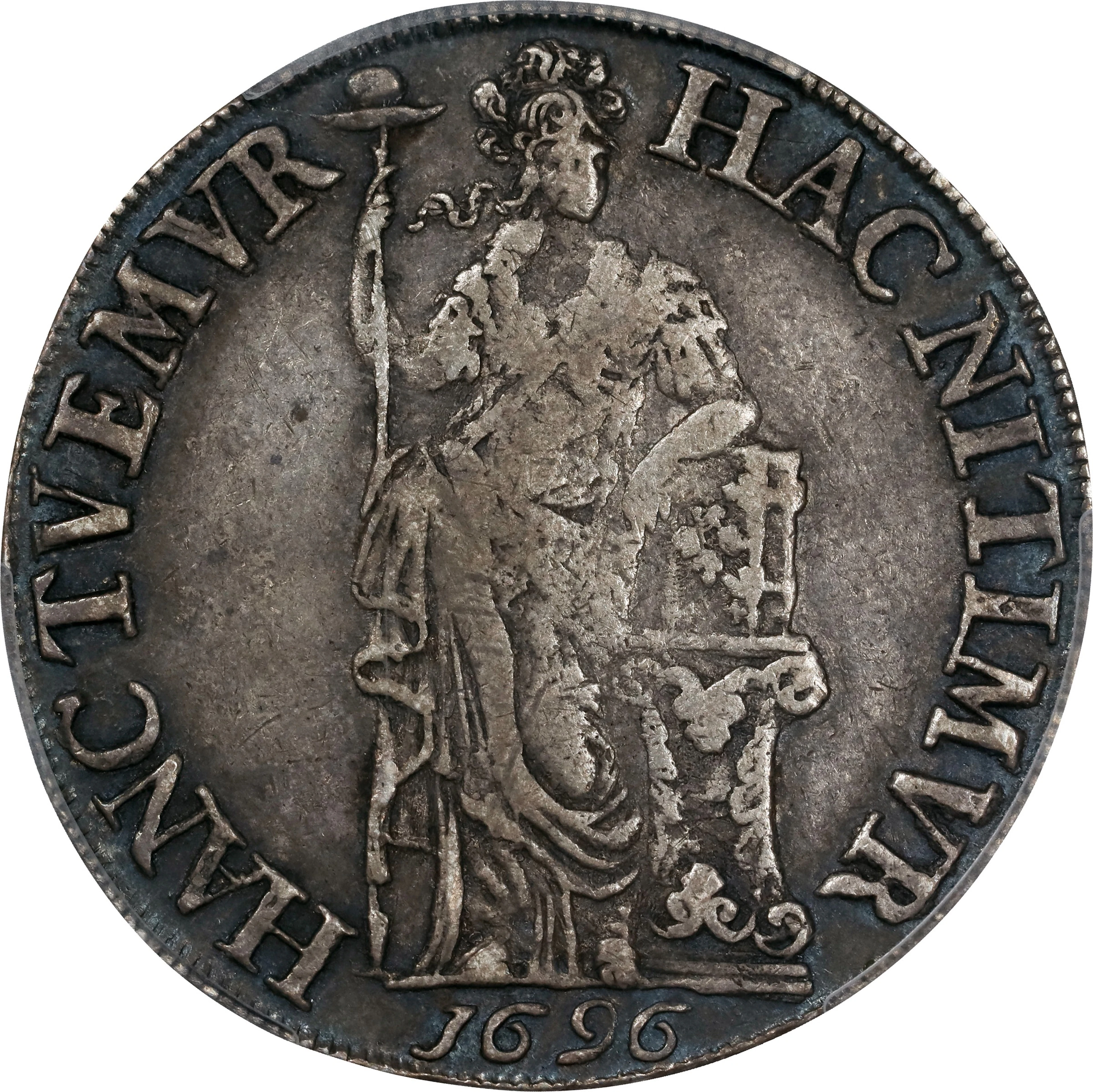 NETHERLANDS. Friesland. 30 Stuivers (1/2 3 Gulden), 1696. PCGS VF-25.