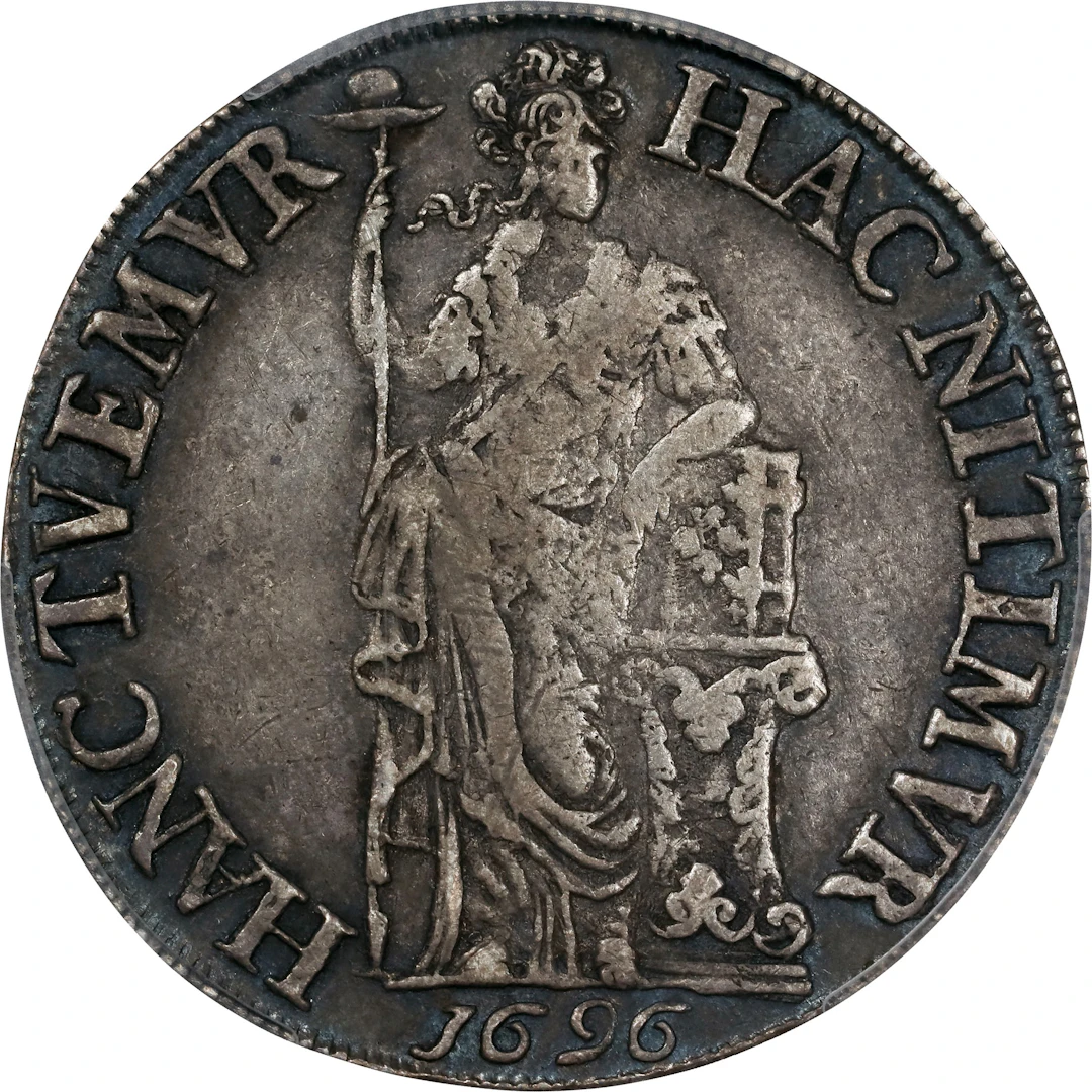 NETHERLANDS. Friesland. 30 Stuivers (1/2 3 Gulden), 1696. PCGS VF-25.