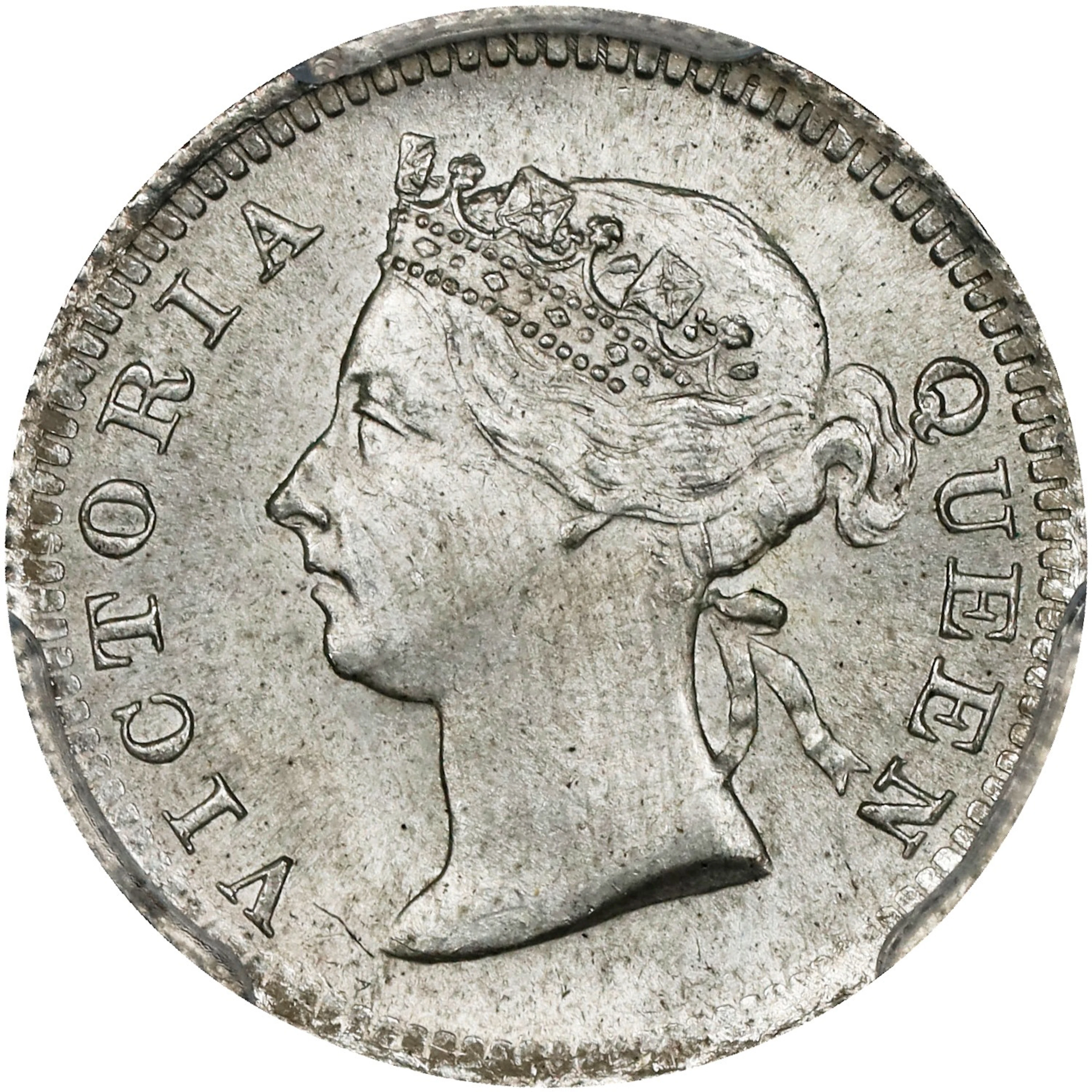 (t) HONG KONG (SAR). 5 Cents, 1901. London Mint. Victoria. PCGS MS-65.