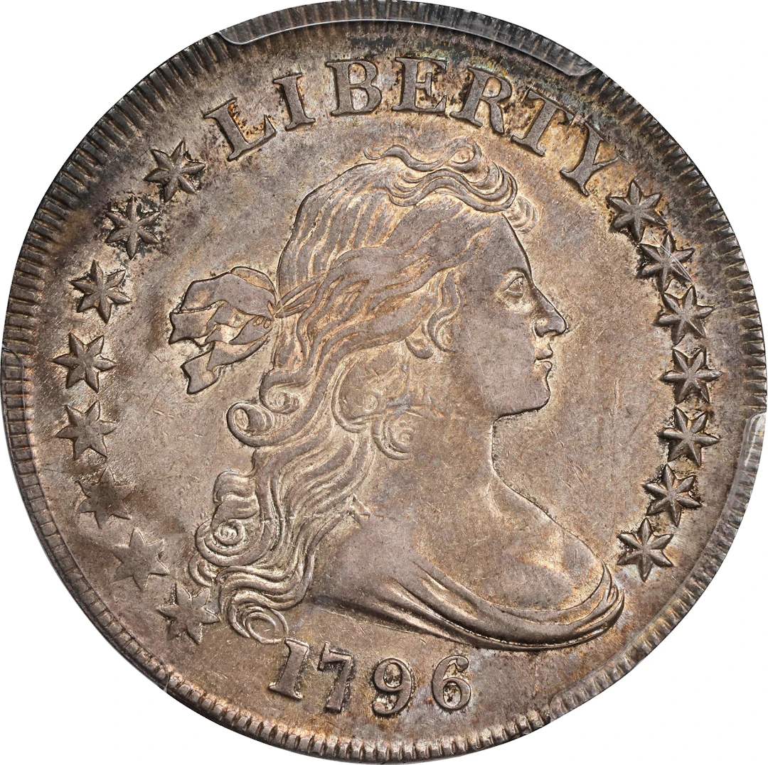 1796 Draped Bust Silver Dollar. BB-65, B-5. Rarity-2. Large Date
