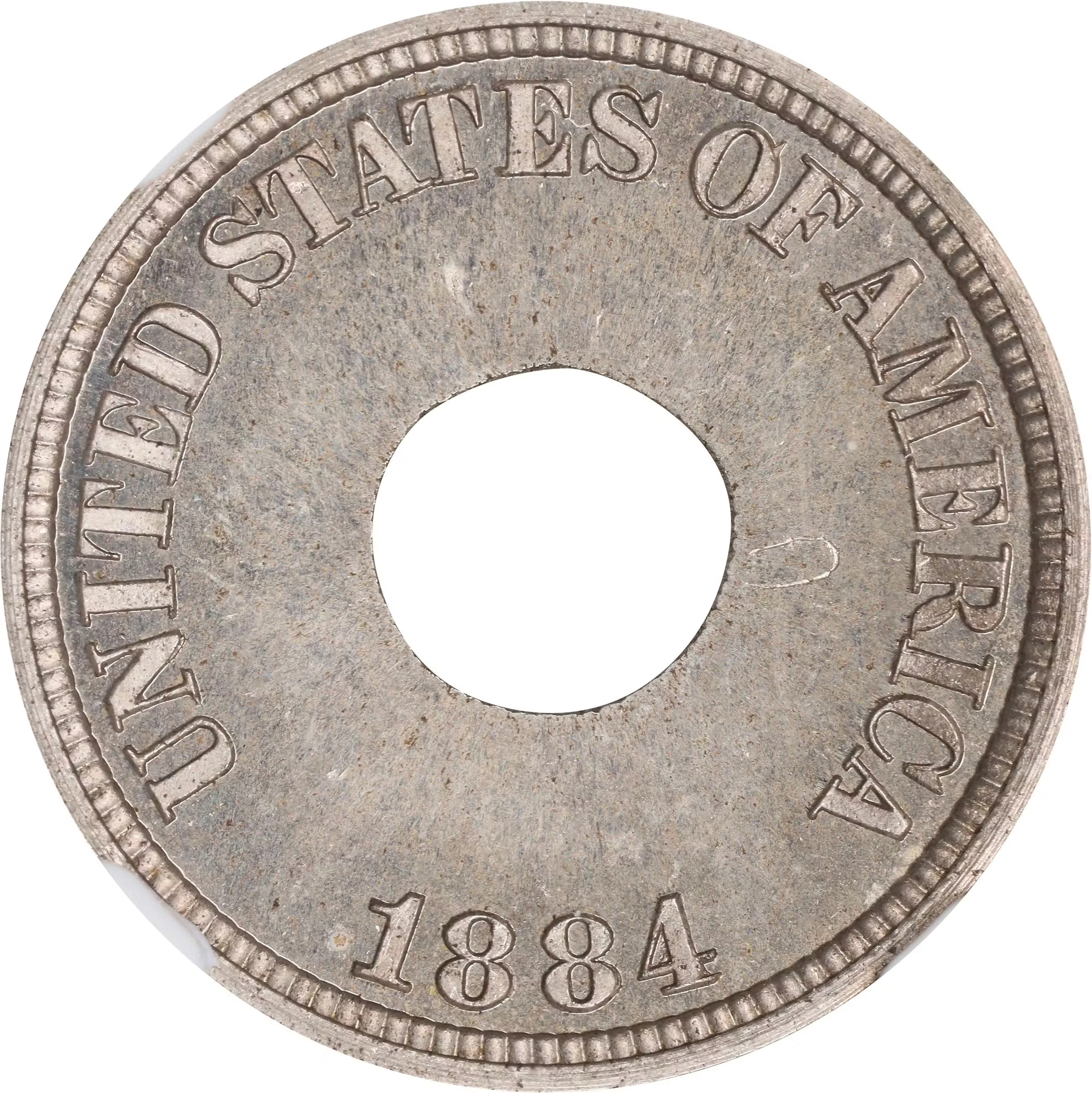 1884 Pattern Annular, or Ring-Form Cent. Judd-1721, Pollock-1929.