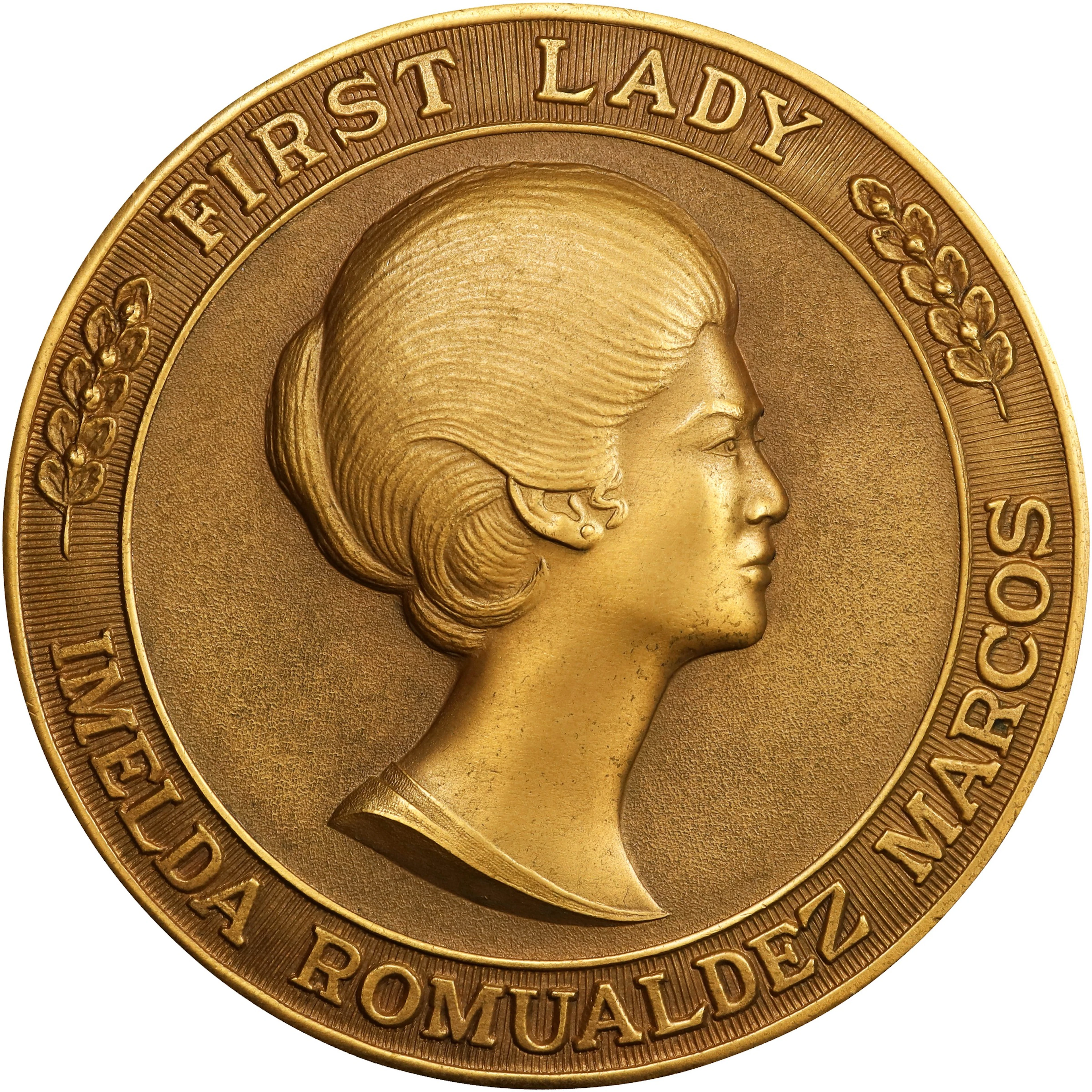PHILIPPINES. National Cultural Center Gilt Bronze Medal, ND (ca. 1969-72).