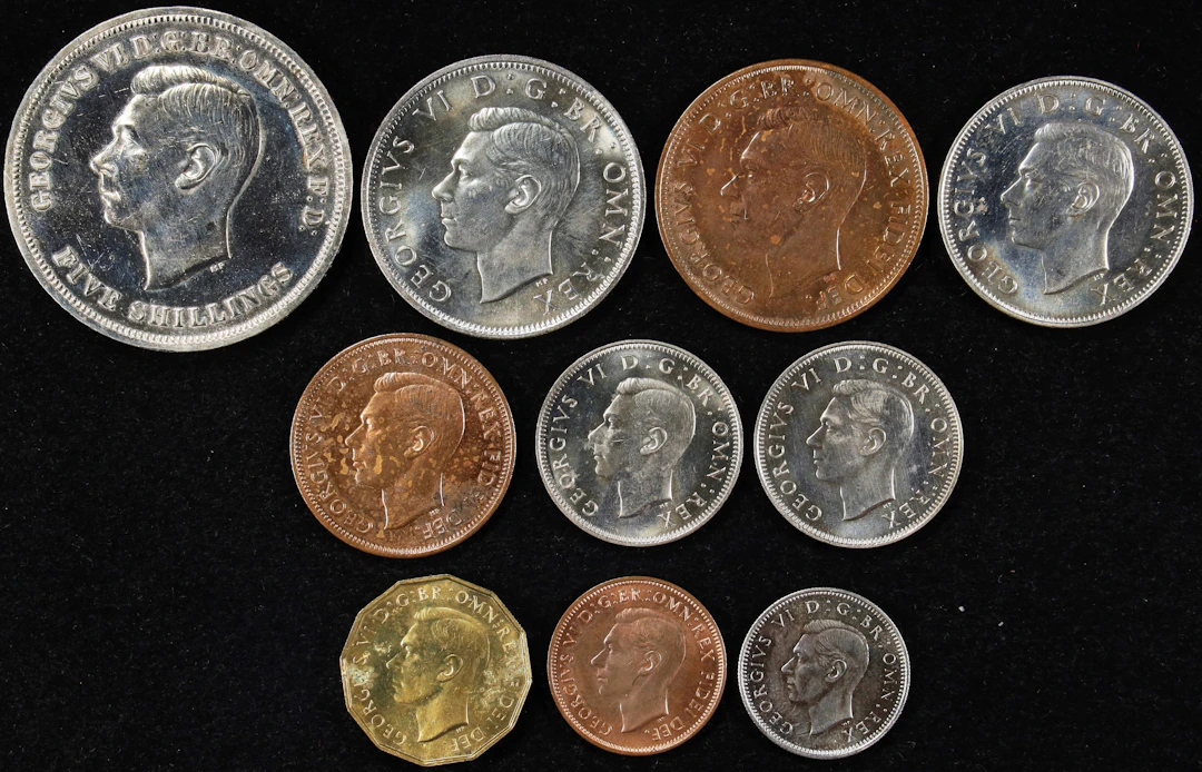 GREAT BRITAIN. Proof Set (10 Pieces), 1951. London Mint. George VI. PROOF.