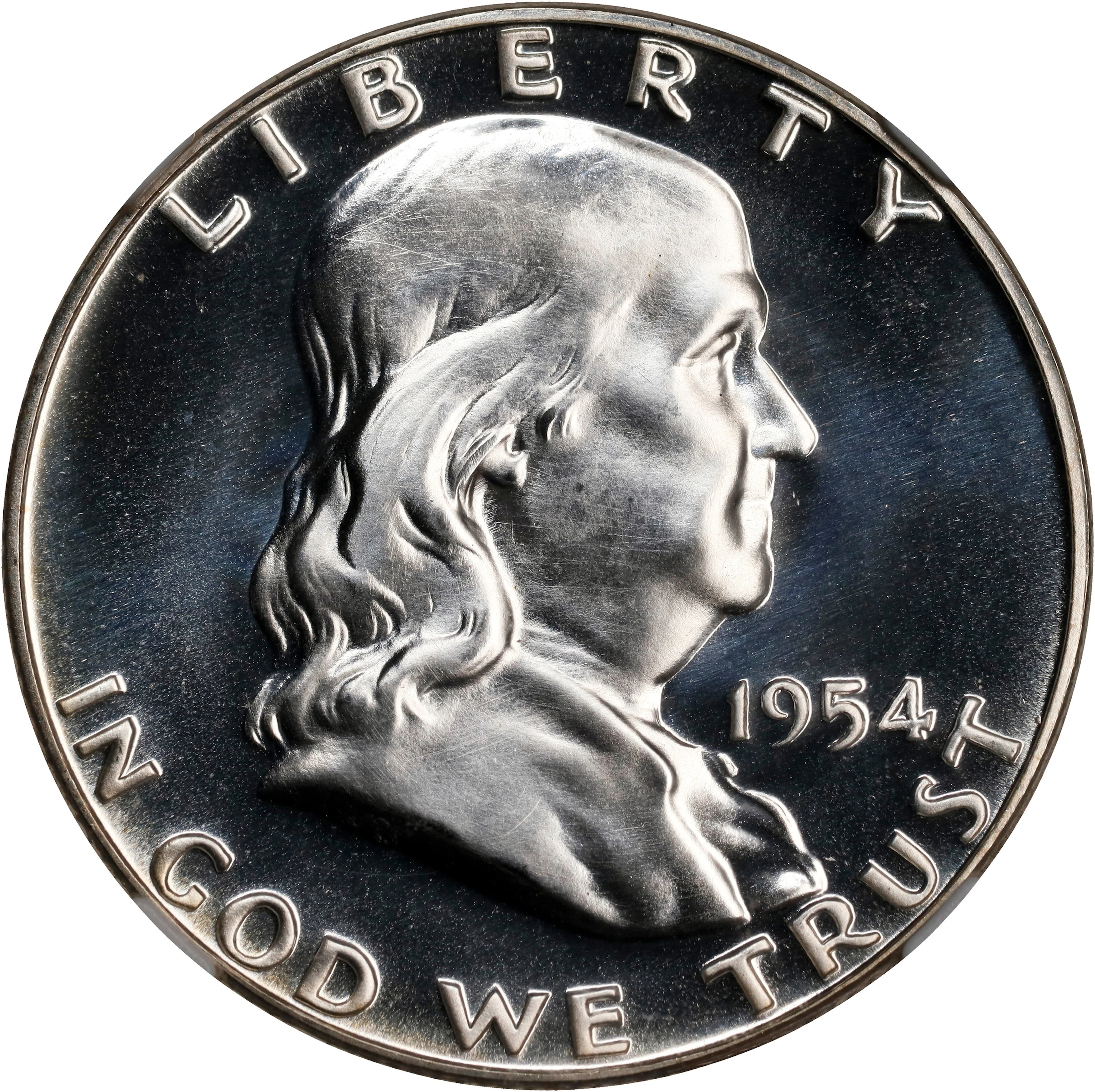 1954 Franklin Half Dollar. Proof-68 (NGC).