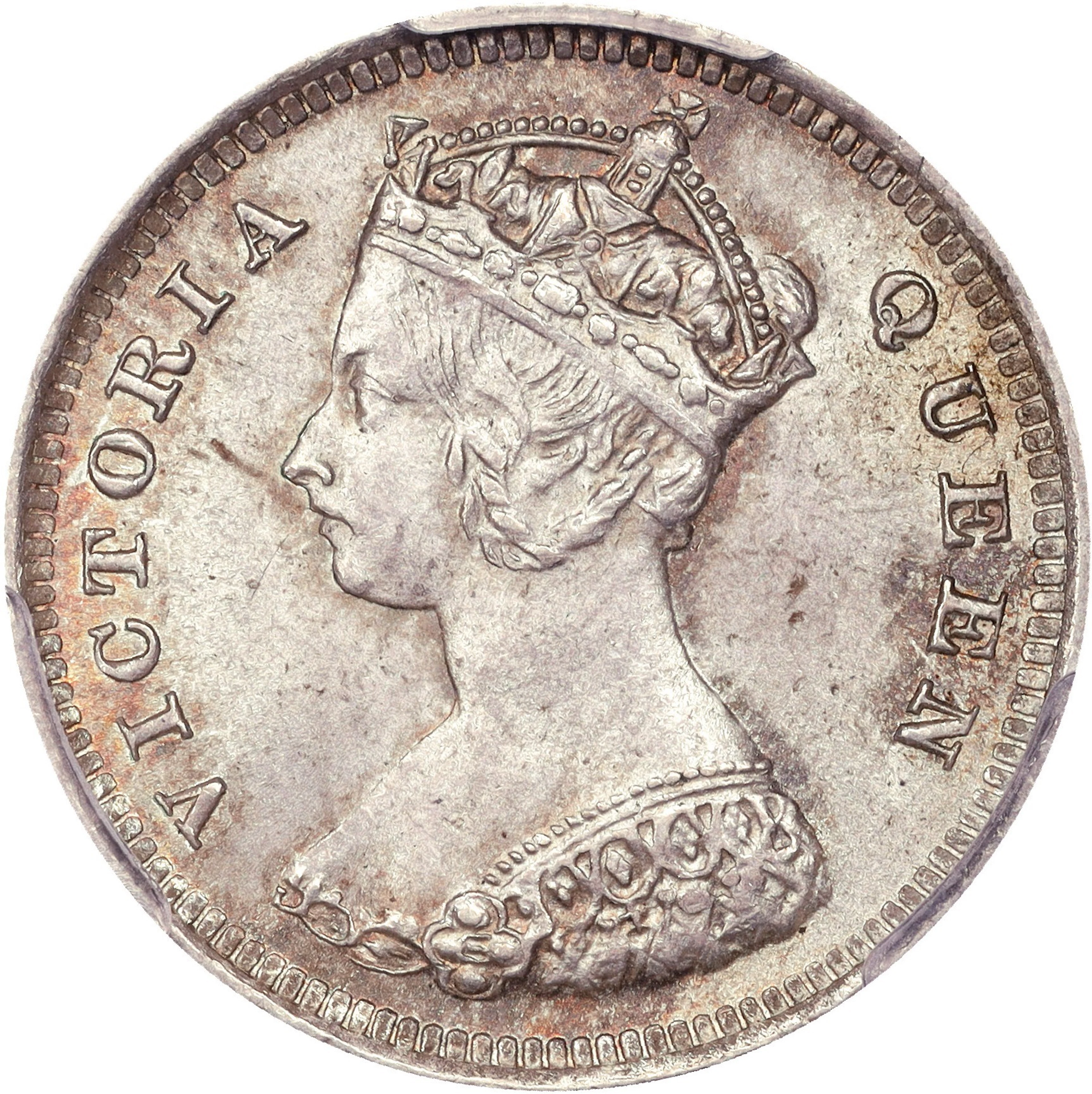 (t) HONG KONG (SAR). 10 Cents, 1892. London Mint. Victoria. PCGS MS-64.