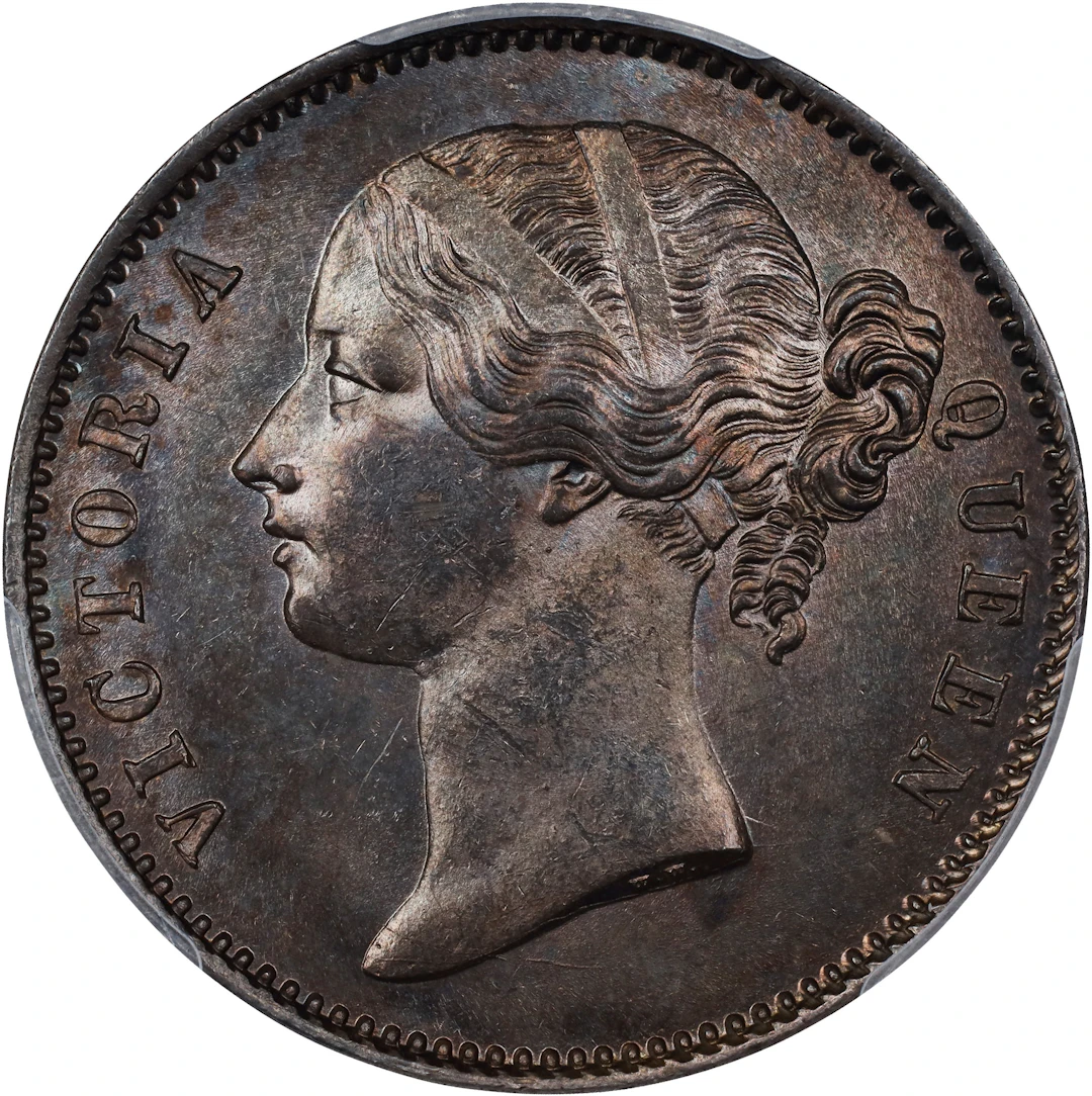INDIA. British East India Company. Rupee, 1840-(B&C). Bombay or Calcutta