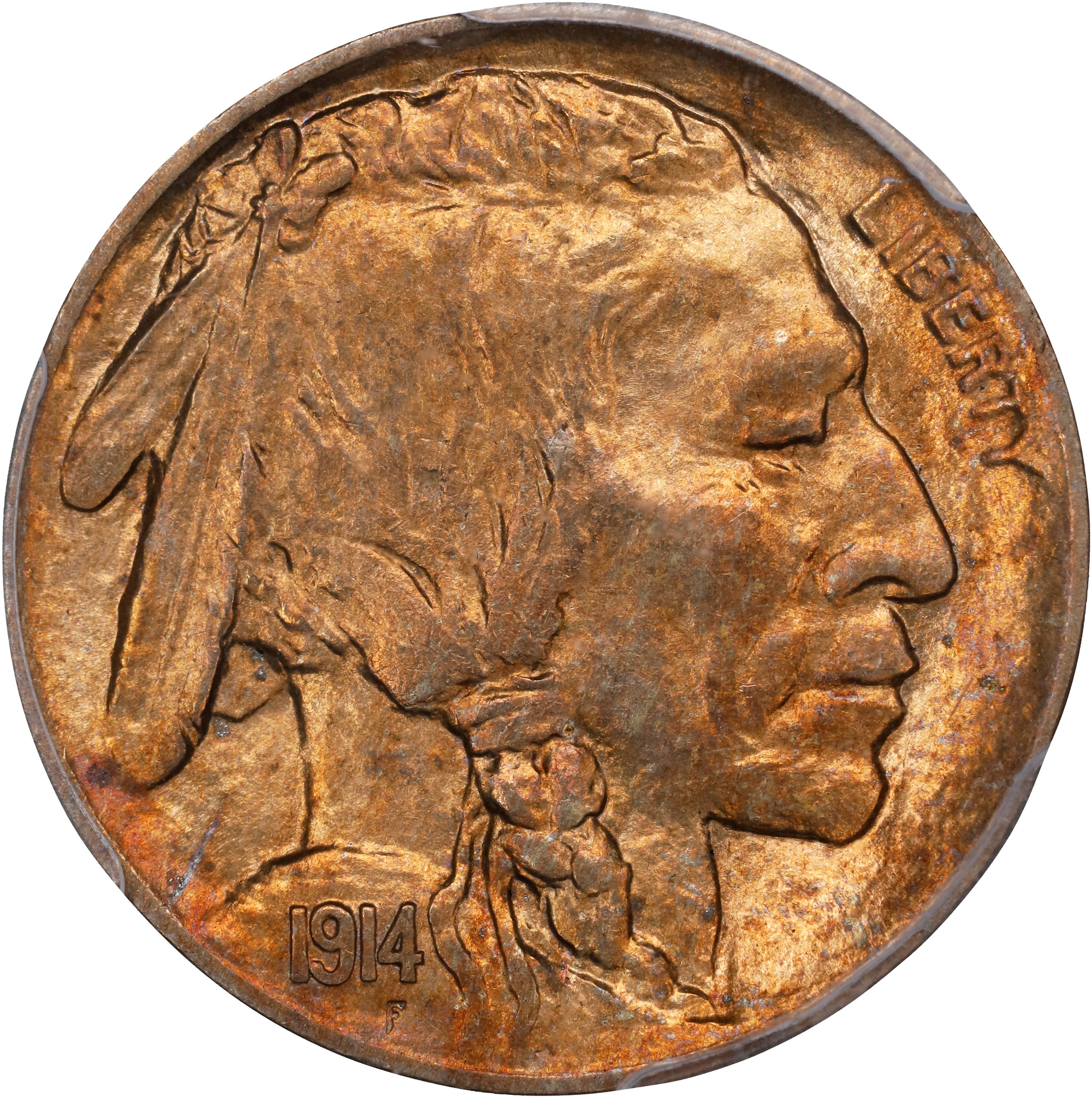 1914-D Buffalo Nickel. MS-63 (PCGS).